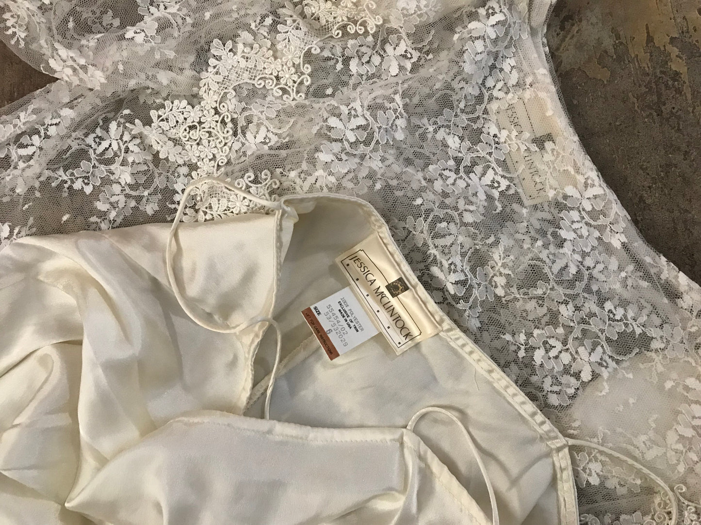 90's Lace Slip Dress by Jessica McClintock