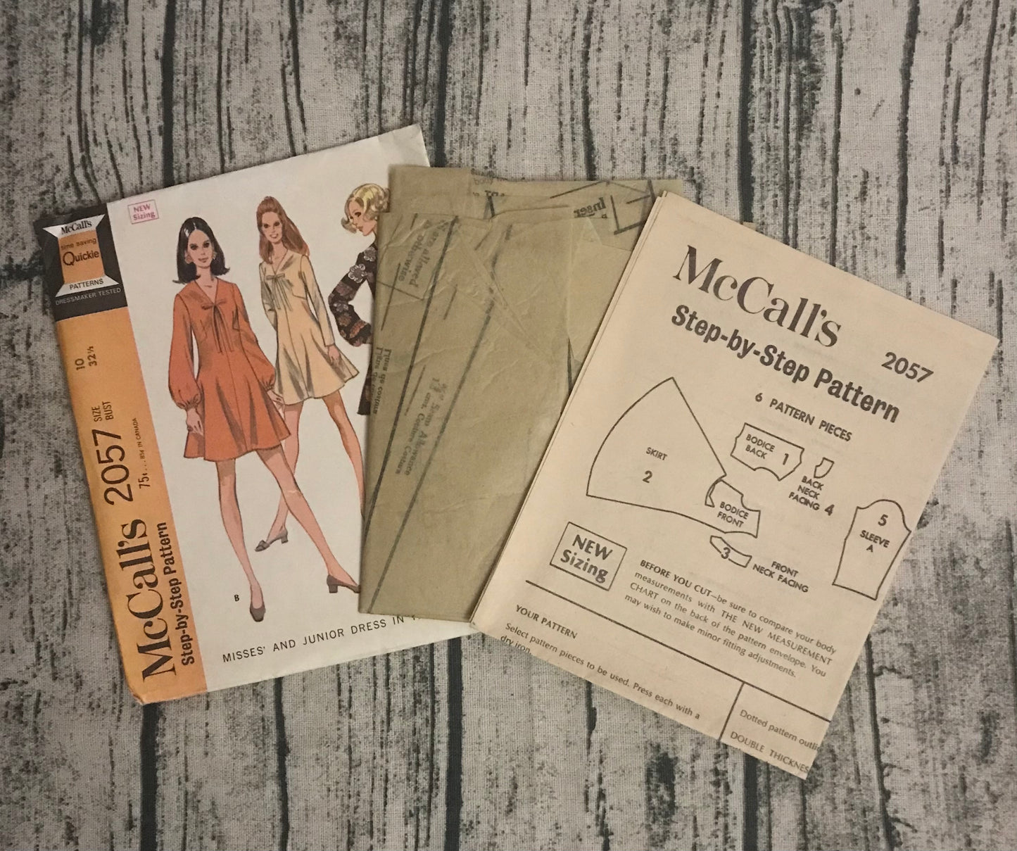 McCall's 2057 Juniors Dress with Three Versions