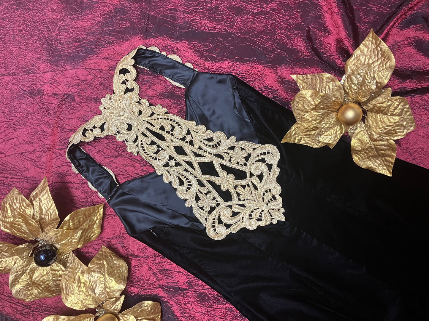 Glam in Gold Evening Gown by Scott McClintock