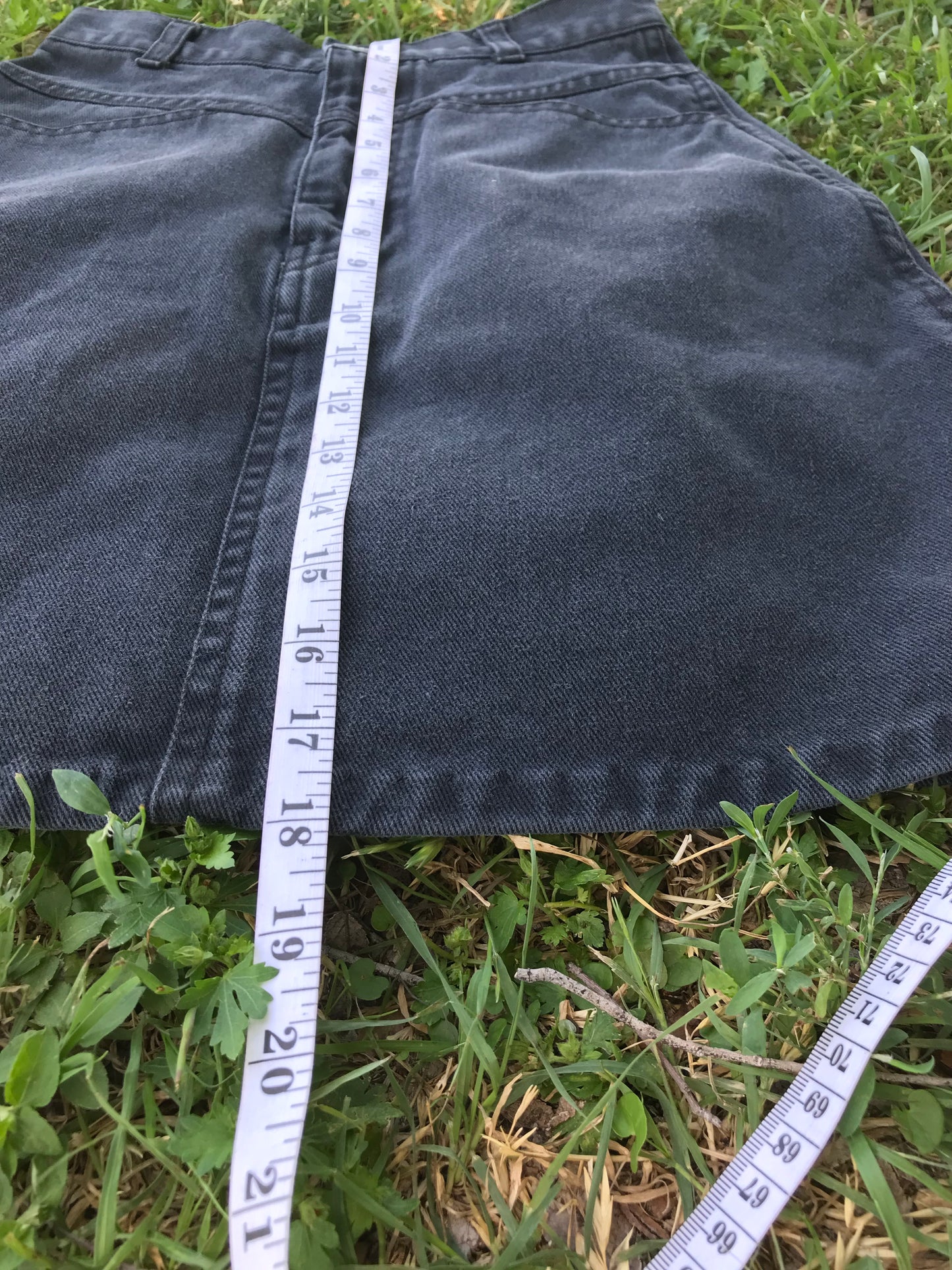 Foxtails Denim Skirt