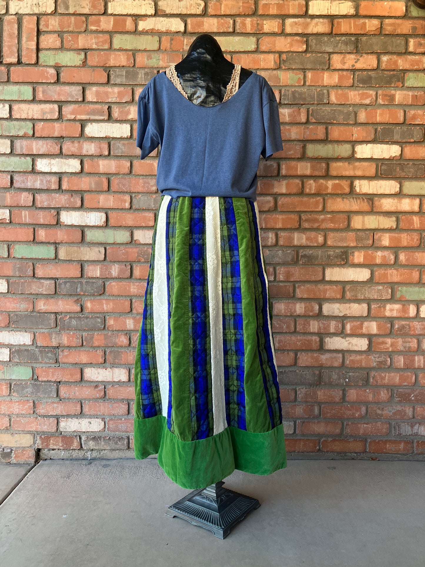 Chessa Davis Velvet Maxi Skirt