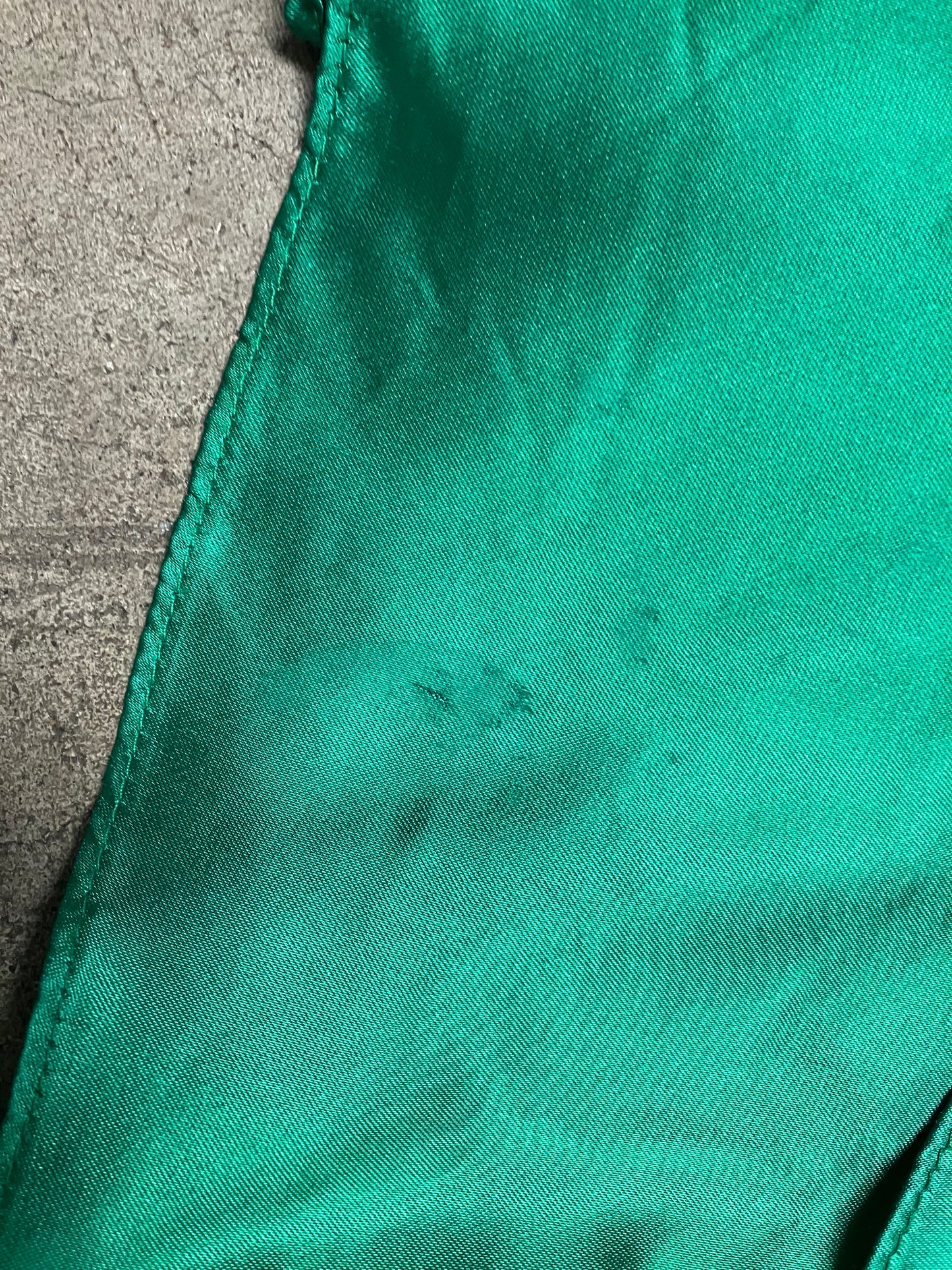 1980's Emerald Green Satin Gunne Sax Cocktail Dress