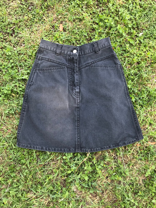Foxtails Denim Skirt