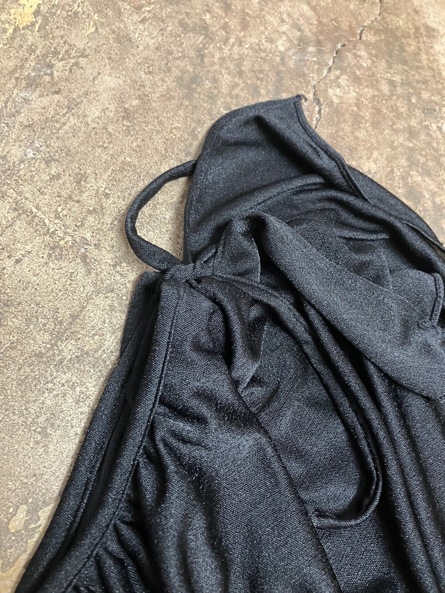 Classic in Black 70's Midi Dress