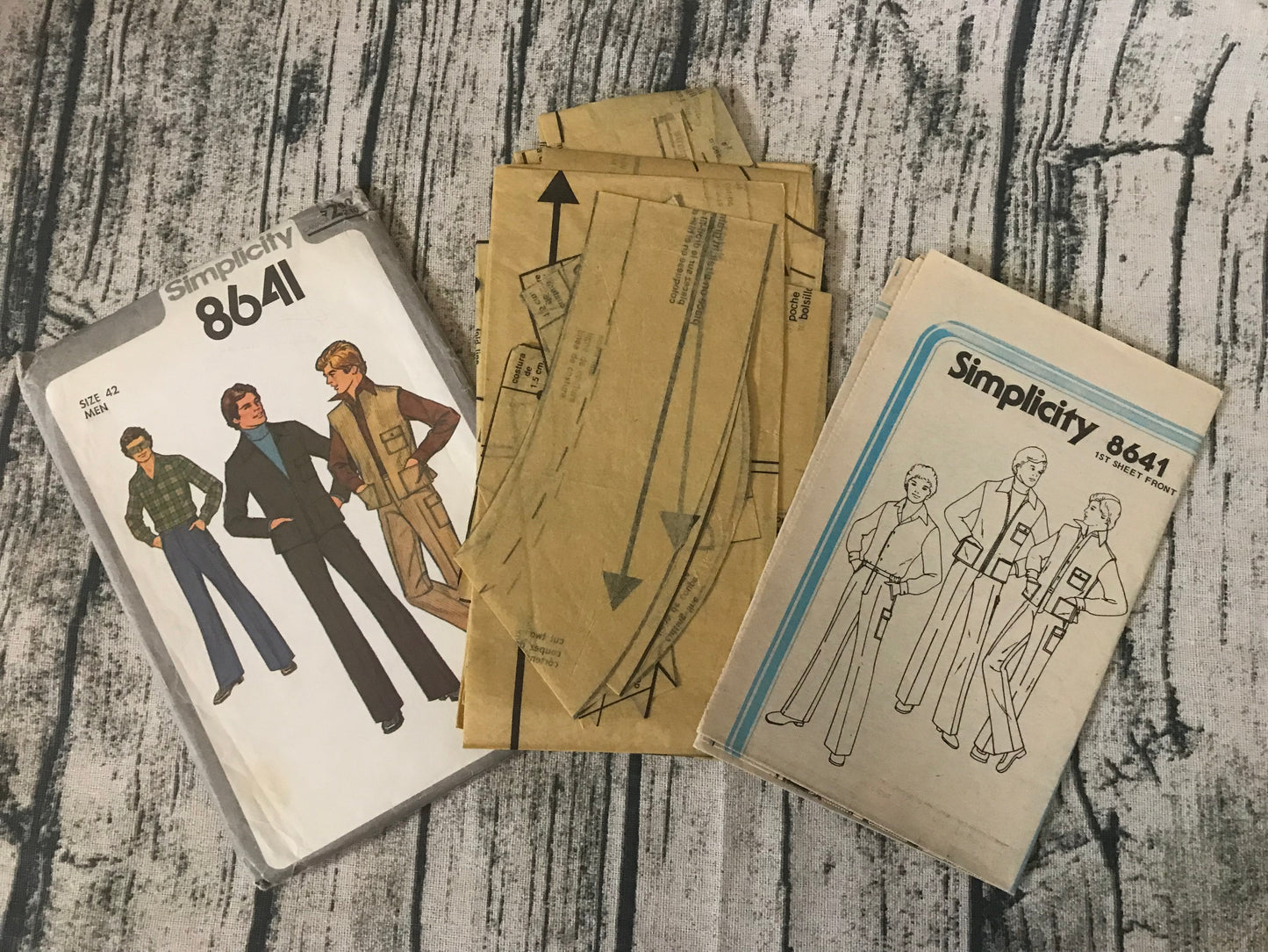 Simplicity 8641 Men's Pants and Unlined Jacket or Vest