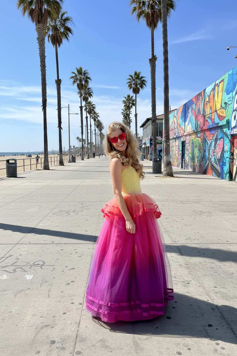 Glow Like a Goddess 80’s Gunne Sax Strapless Gown