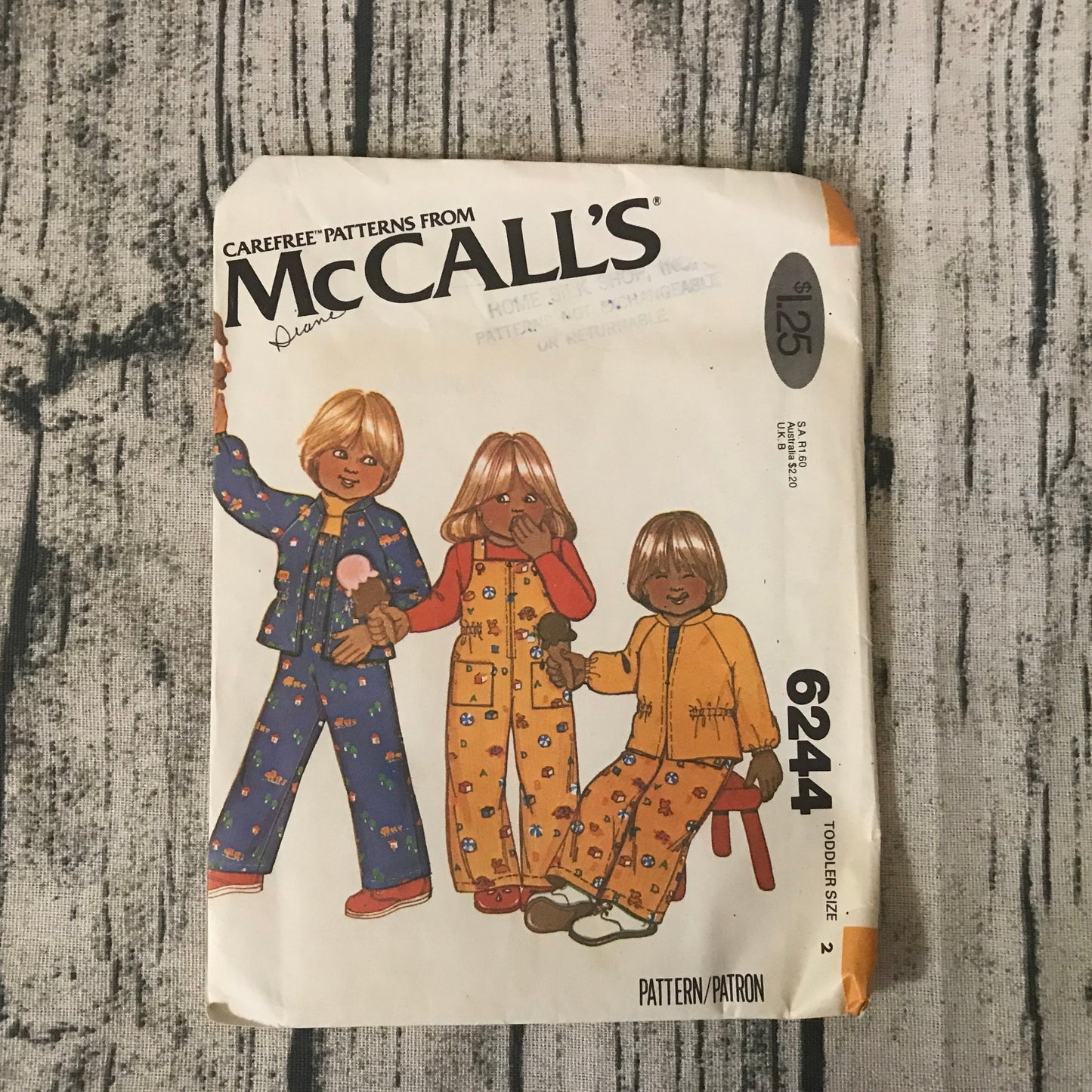 McCall's 6244 Toddler Jacket and Overalls