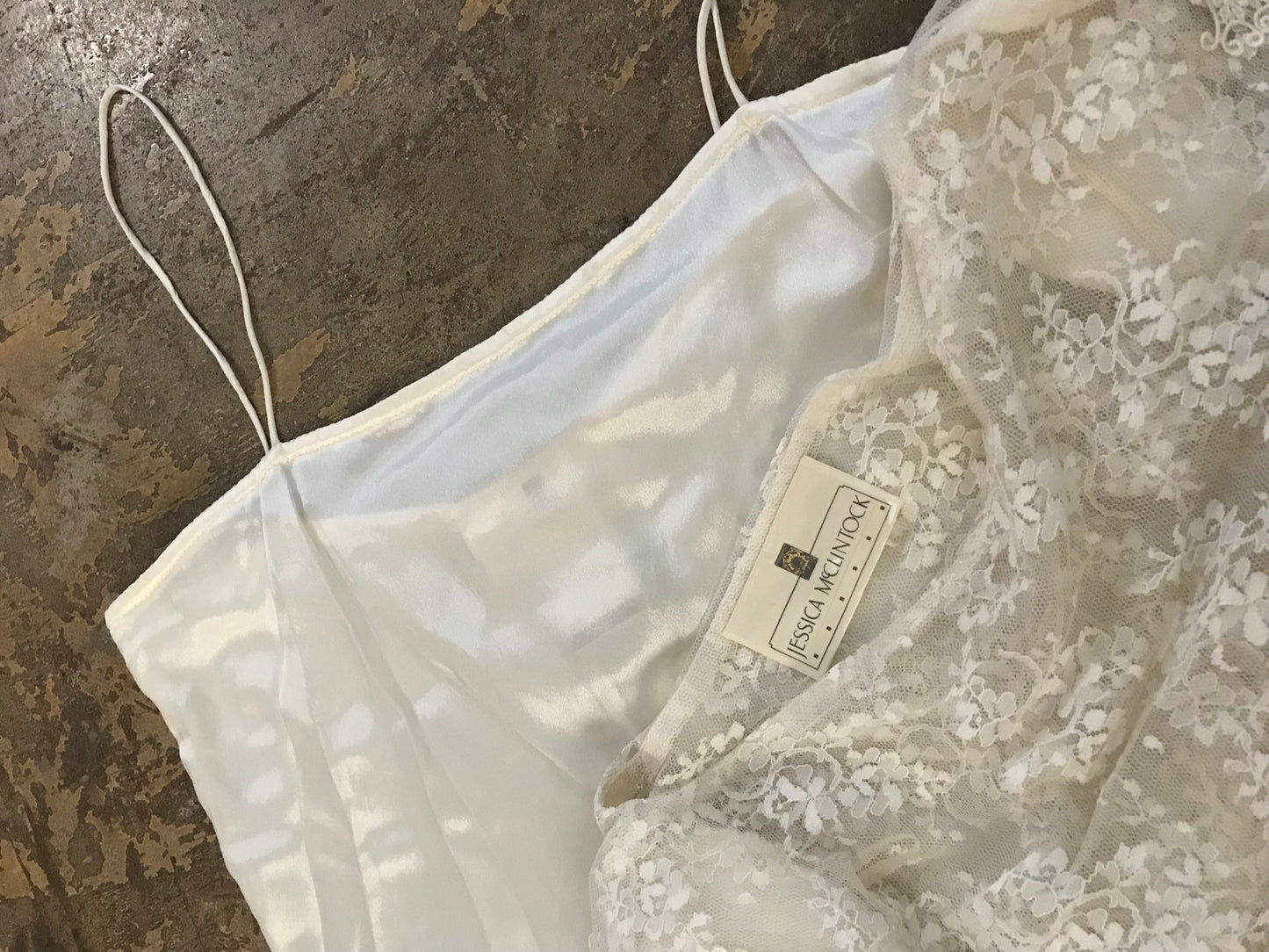 90's Lace Slip Dress by Jessica McClintock