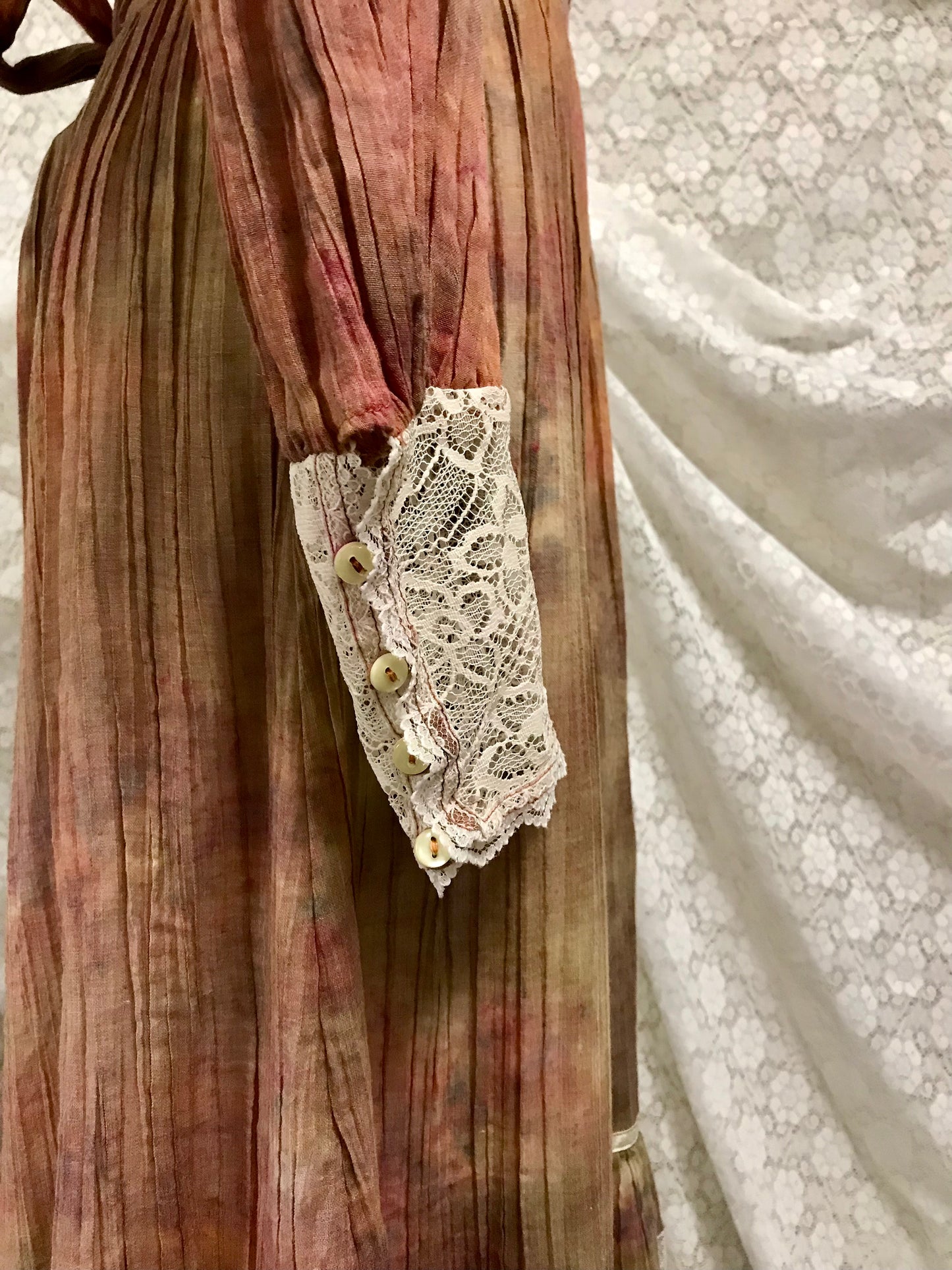 Tie Dye Gauze & Lace Gunne Sax