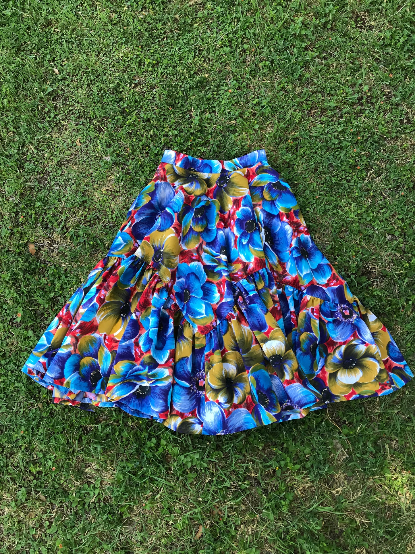 Pansy Perfection Square Dancing Skirt