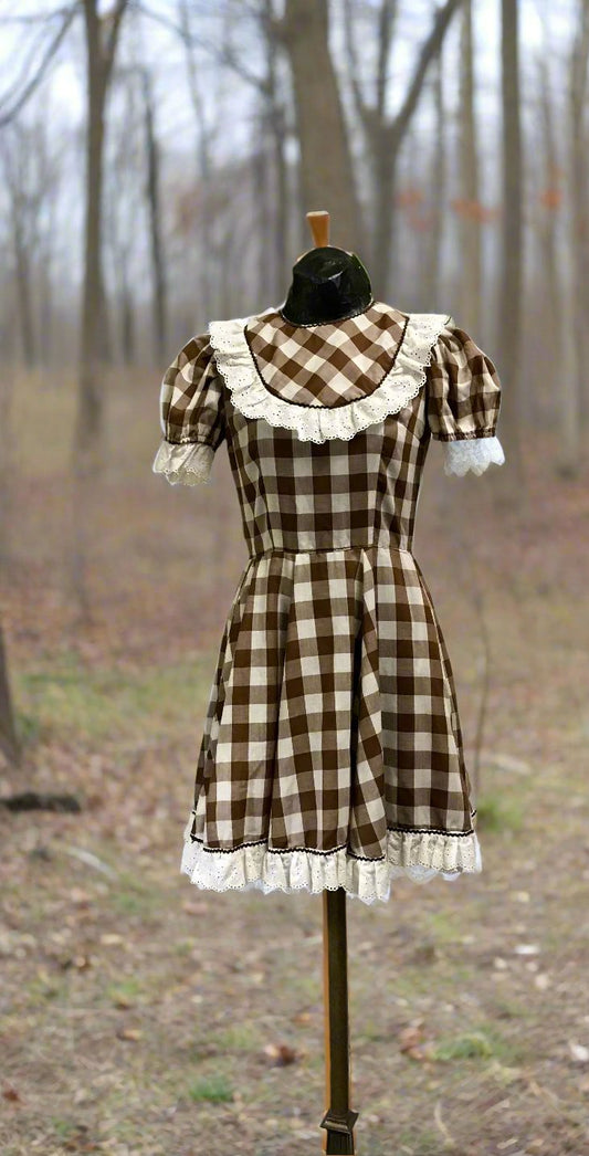 Kate Schorer Original Gingham Folk Dress