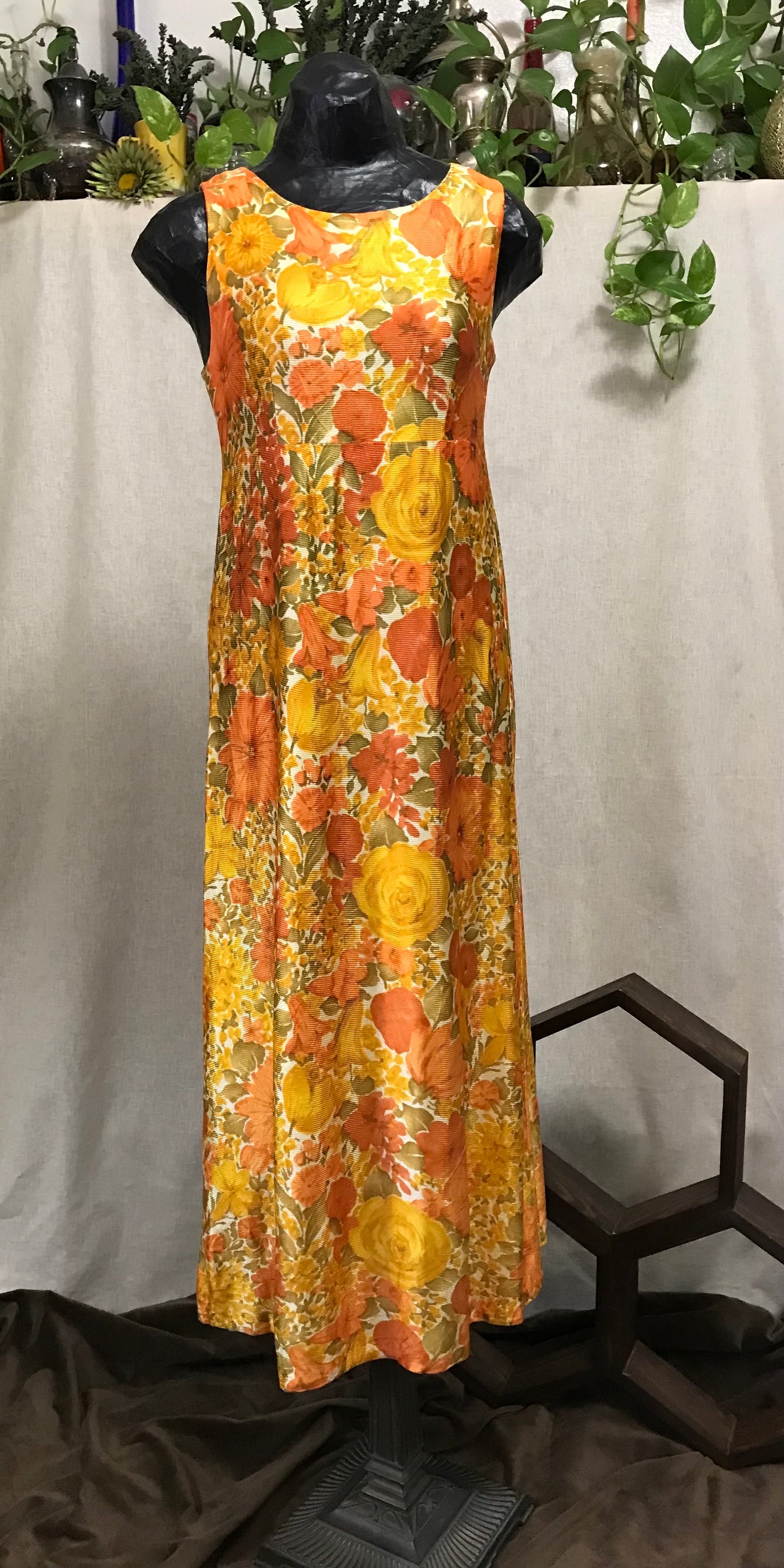 Orange Glow 60's Summer Dress