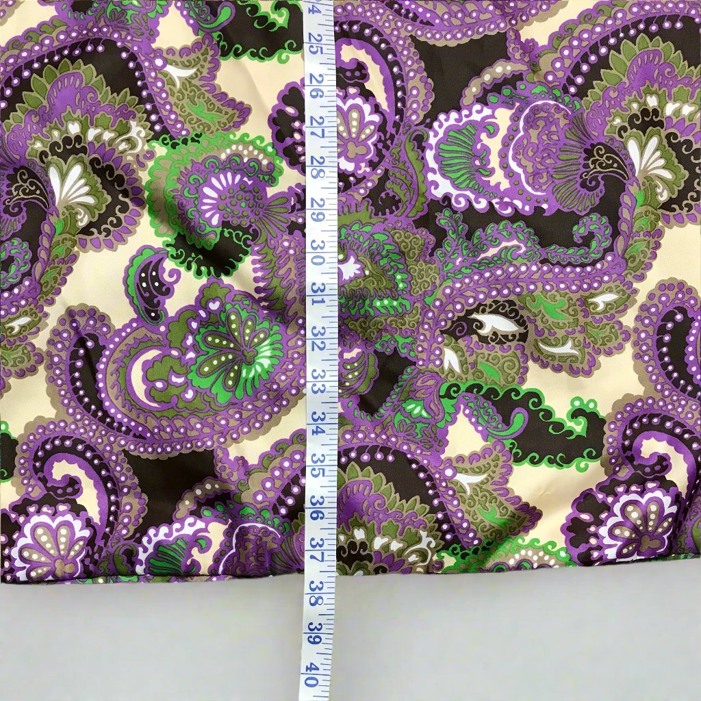 Purple Paisley 70's Skirt