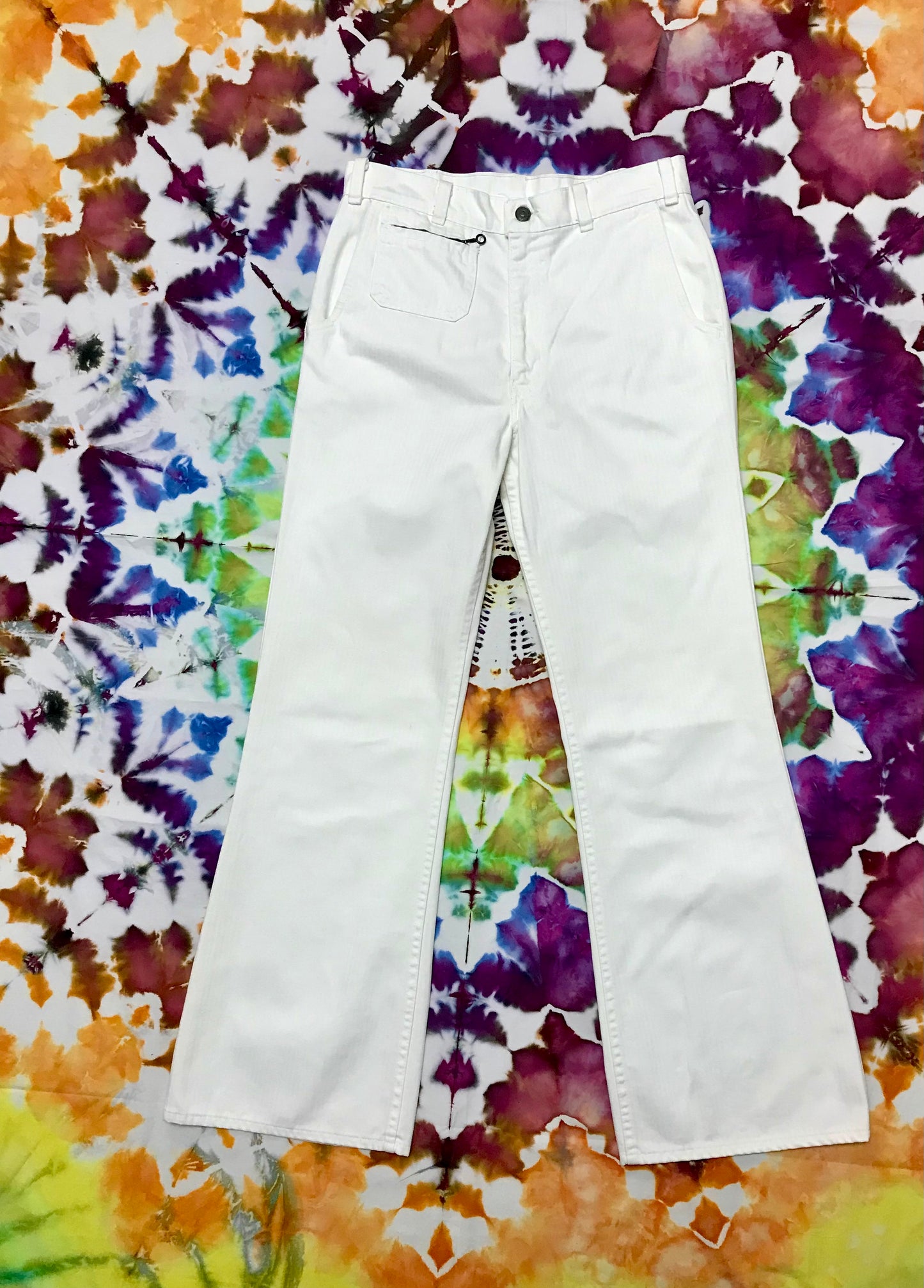 70's White Tab Ladies Levi Flares