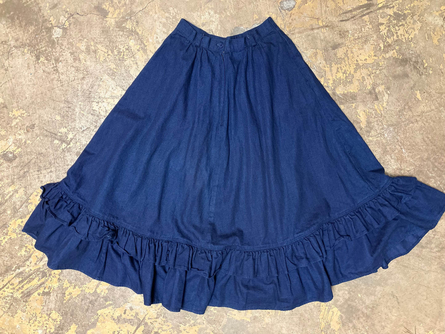 70’s Denim Prairie Western Skirt by Circle T