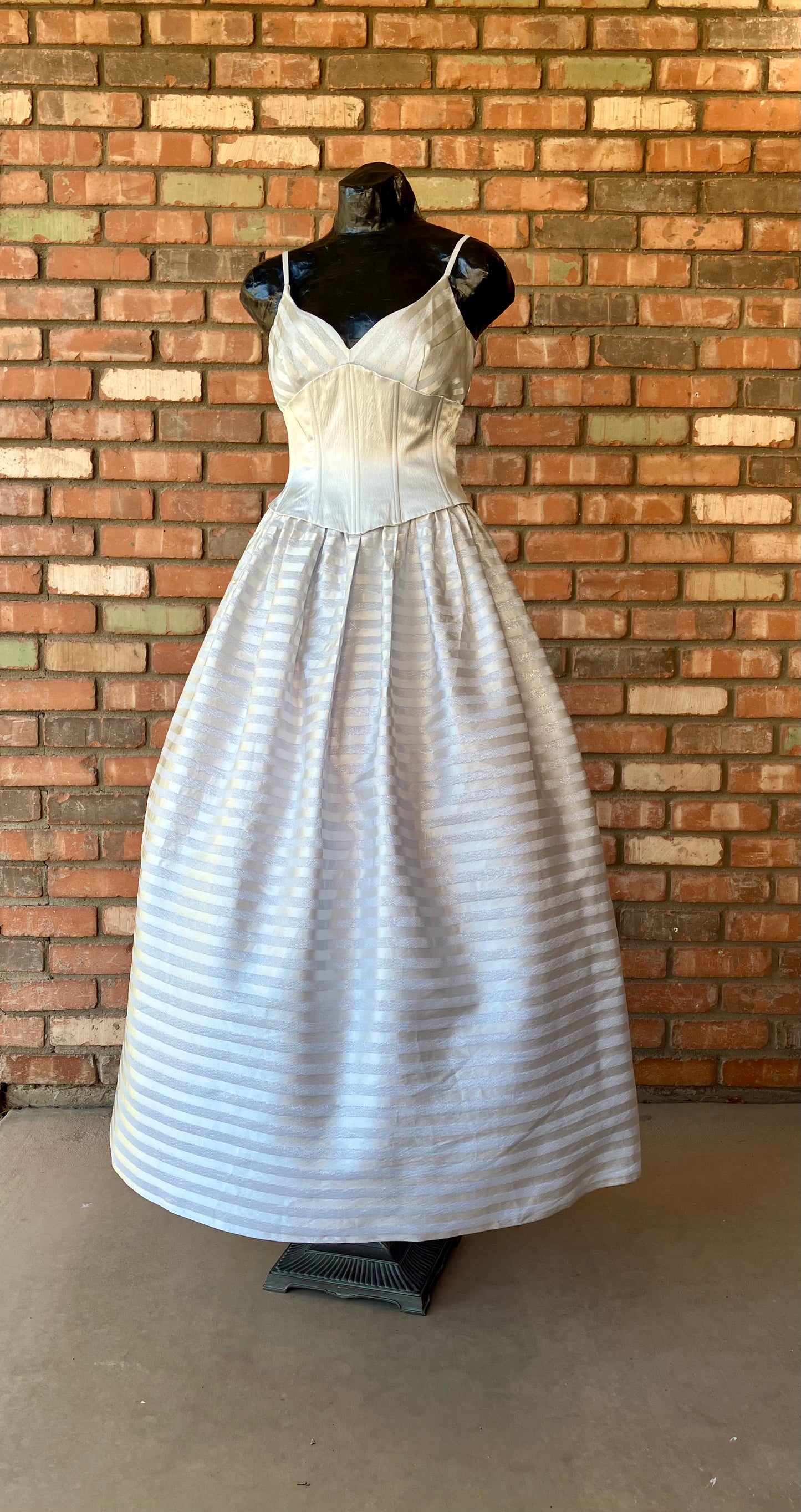 Sensational in Silver Scott McClintock Corset Gown