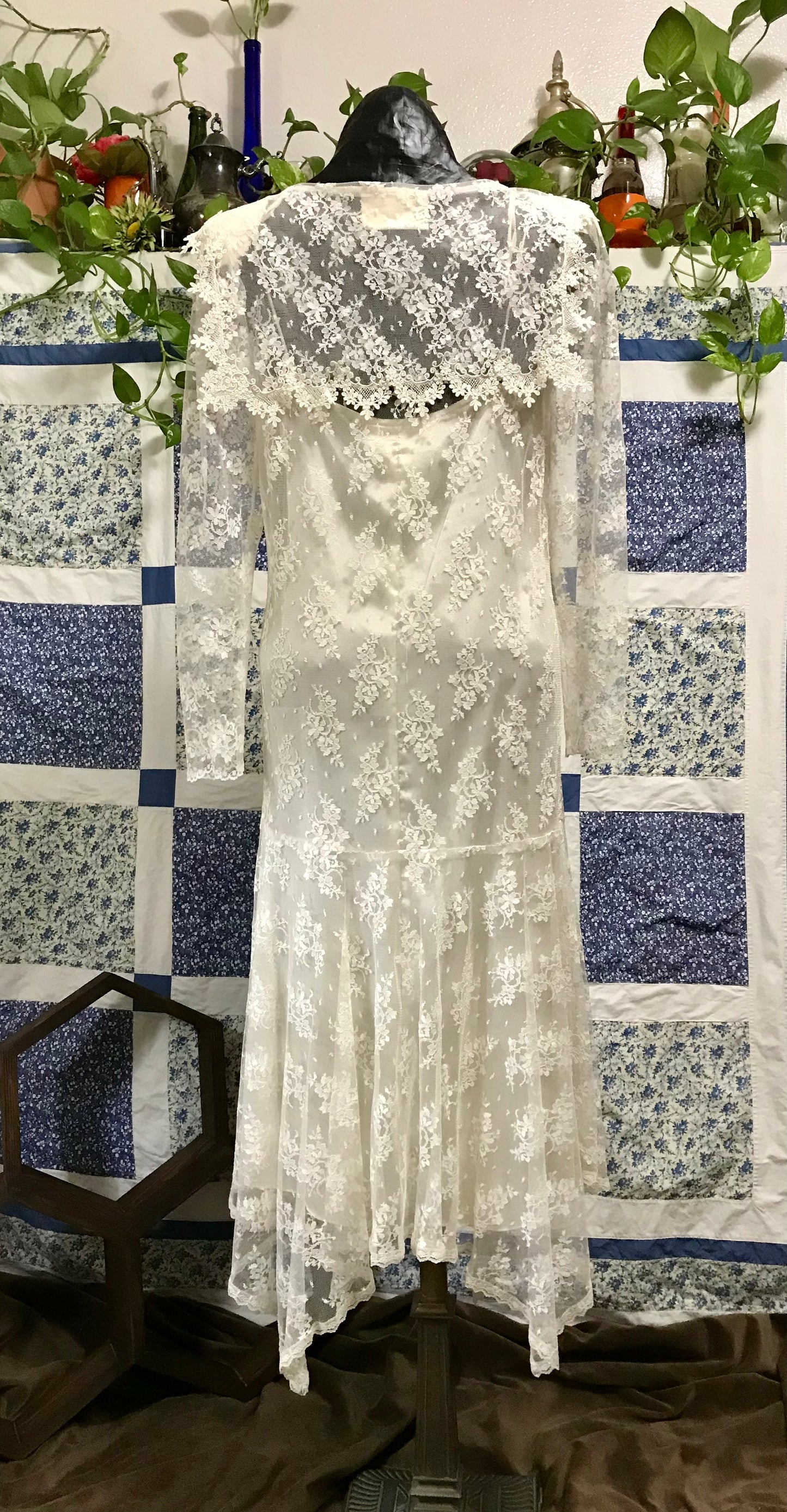90's Lace Slip Dress by Jessica McClintock