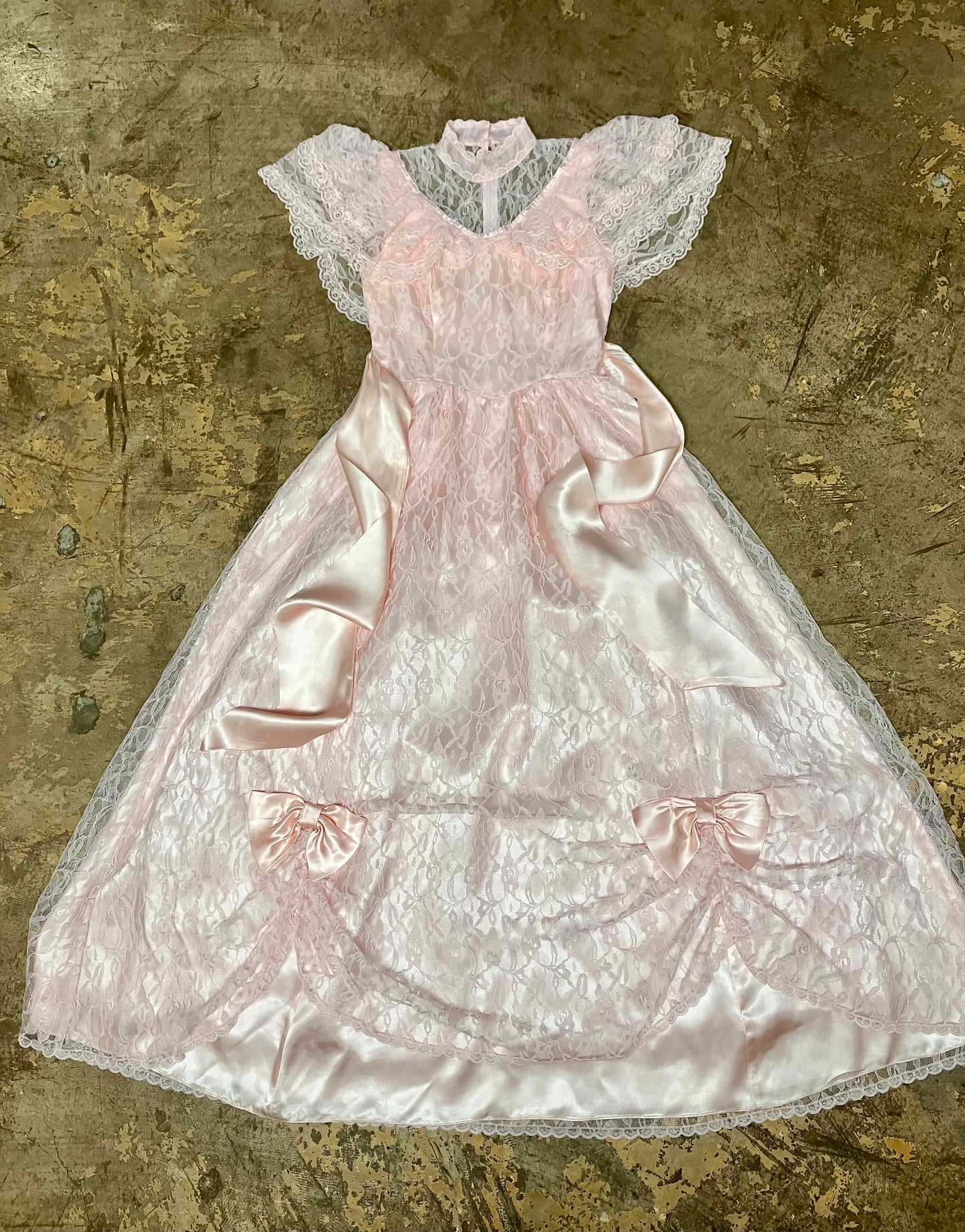 Pink Lace Prairie Princess Dress