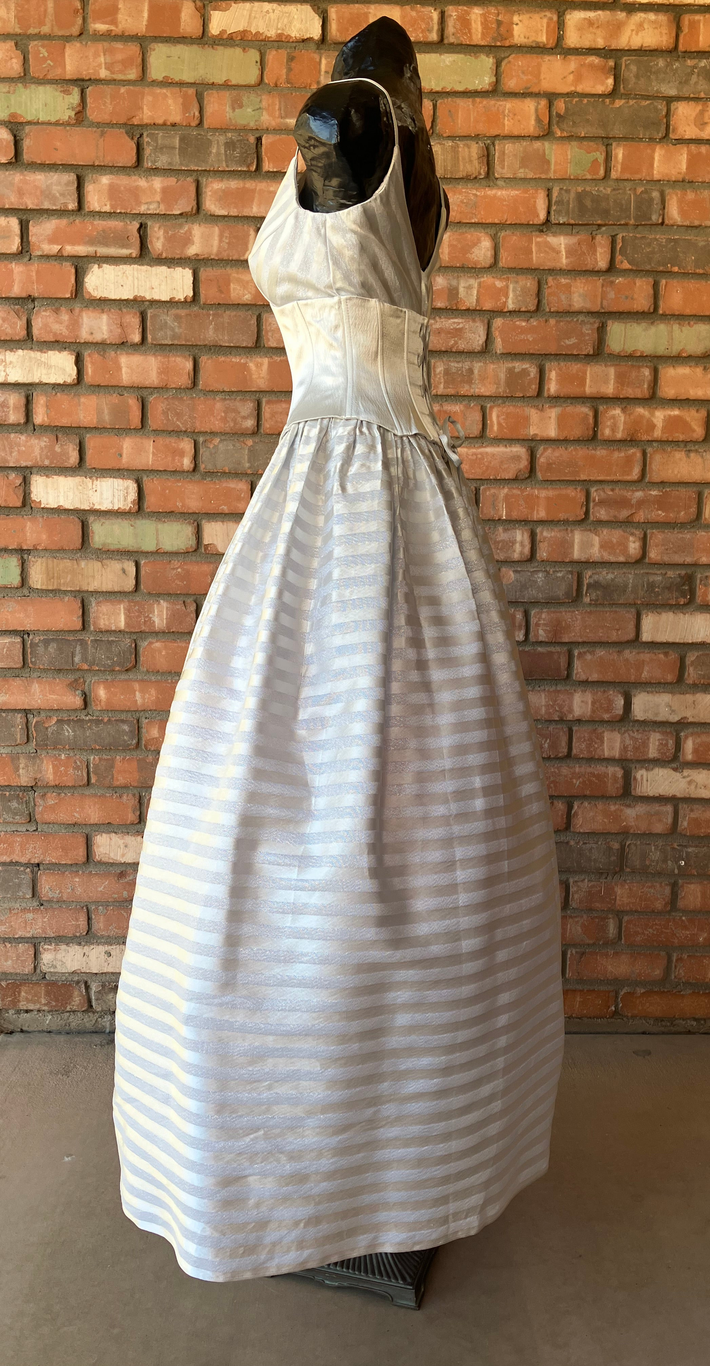 Sensational in Silver Scott McClintock Corset Gown