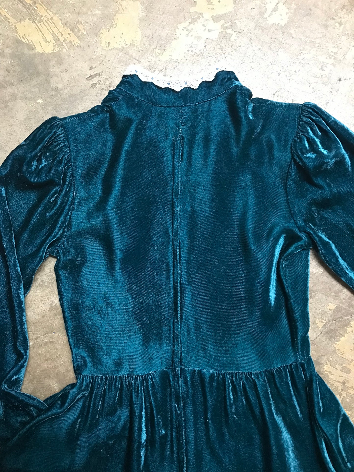 70’s Gunne Sax Victorian Style Velveteen Dress
