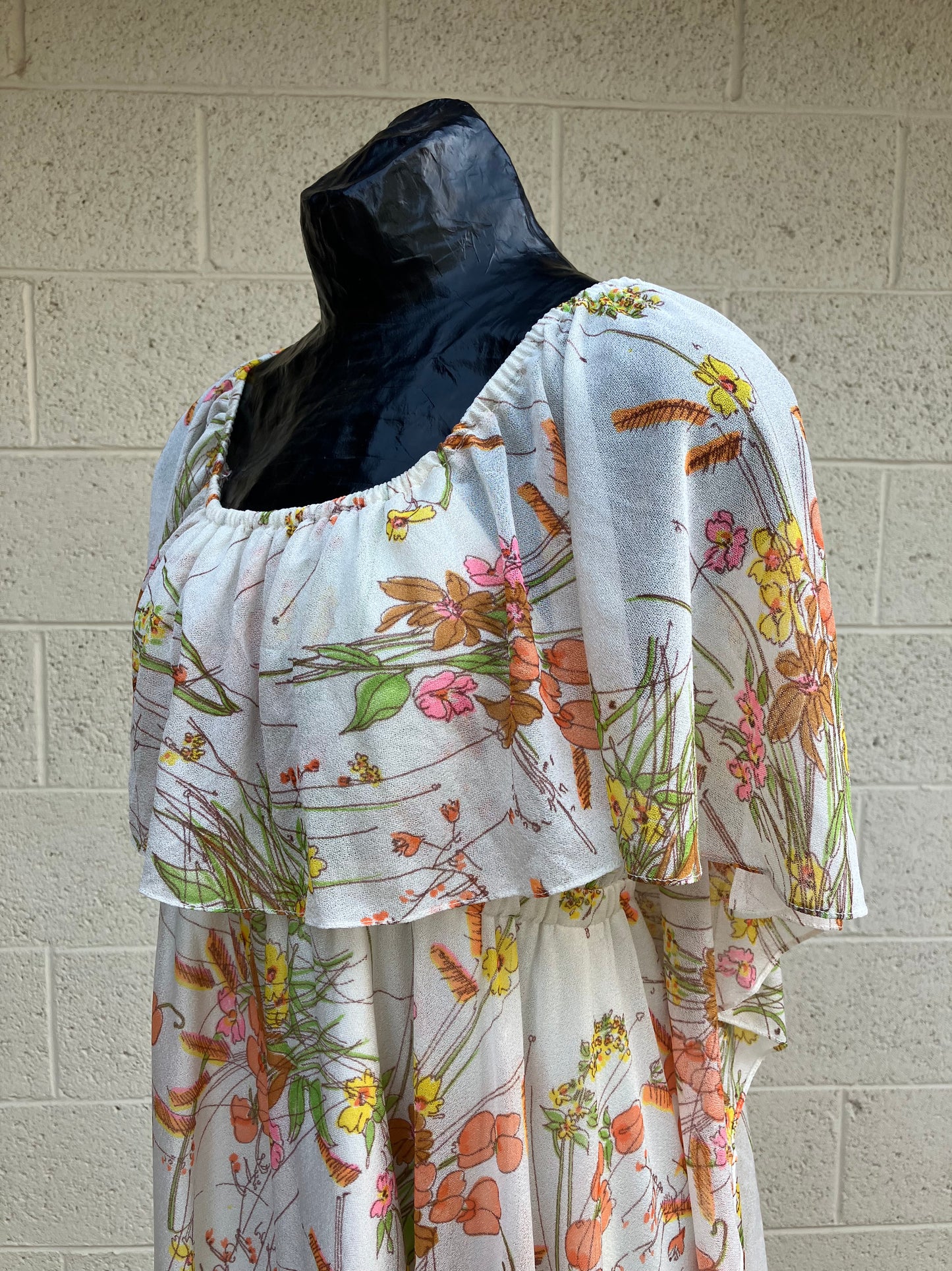 Off the Shoulder 70’s Maxi