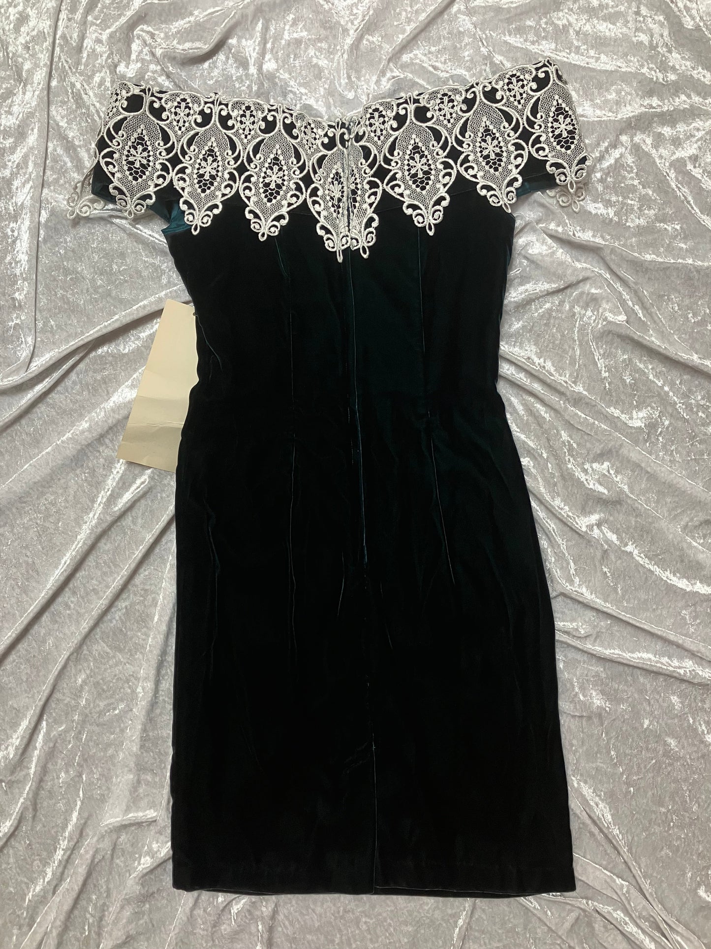 Evergreen Velveteen Scott McClintock Cocktail Dress