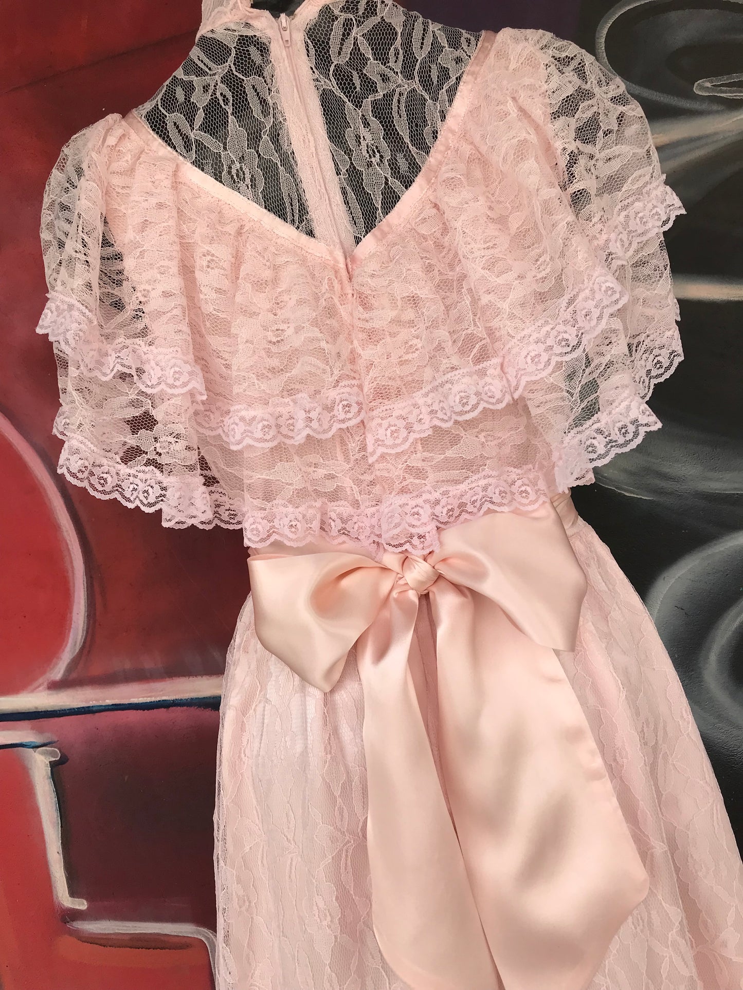 Pink Lace Prairie Princess Dress