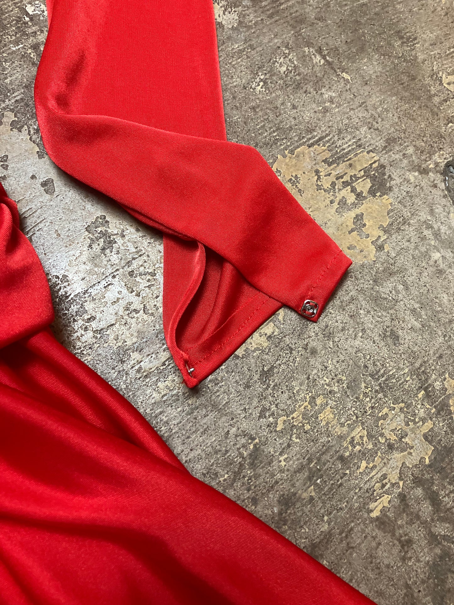 Ravishing in Ruby Red 70's Maxi Dress