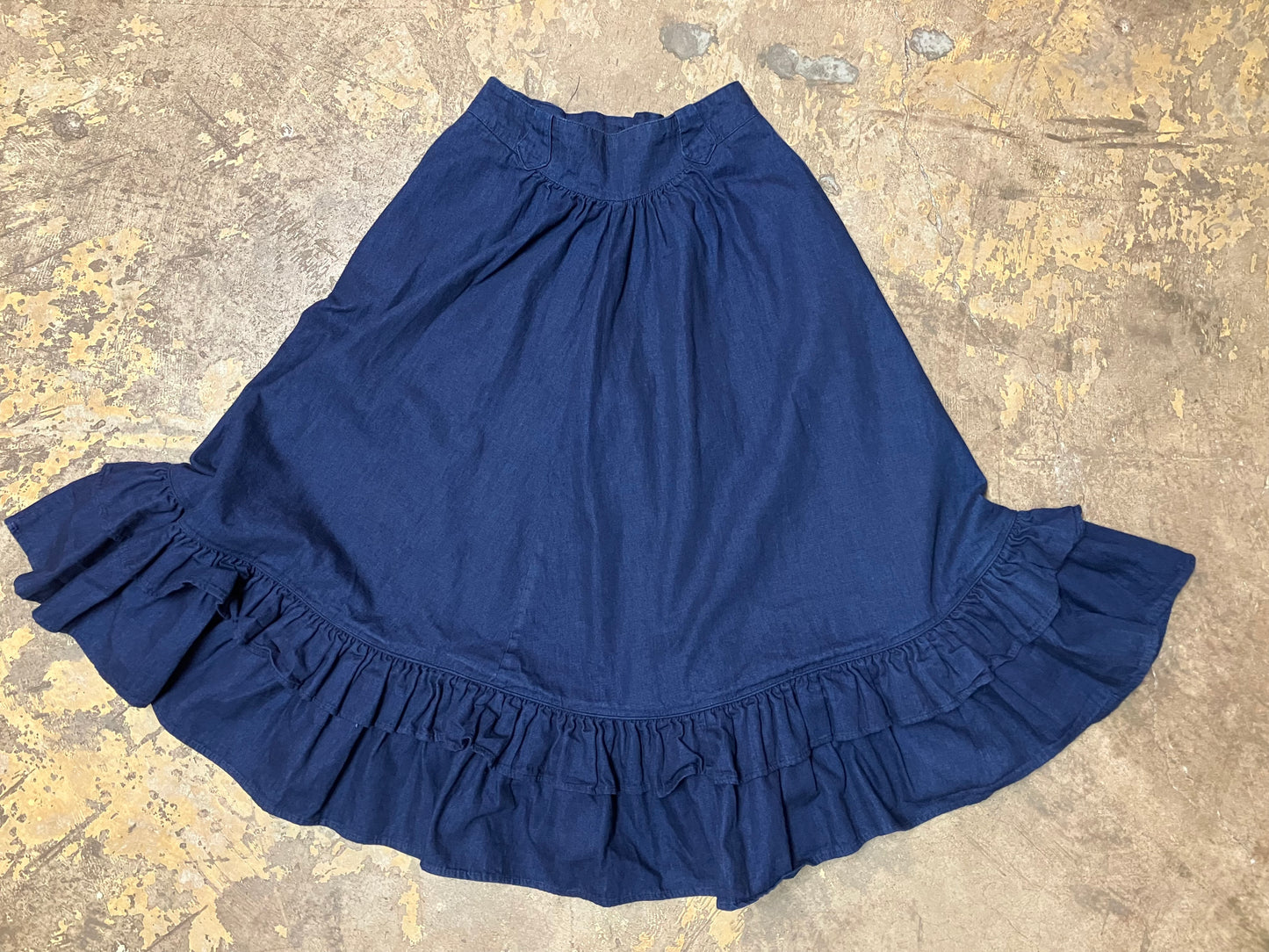 70’s Denim Prairie Western Skirt by Circle T