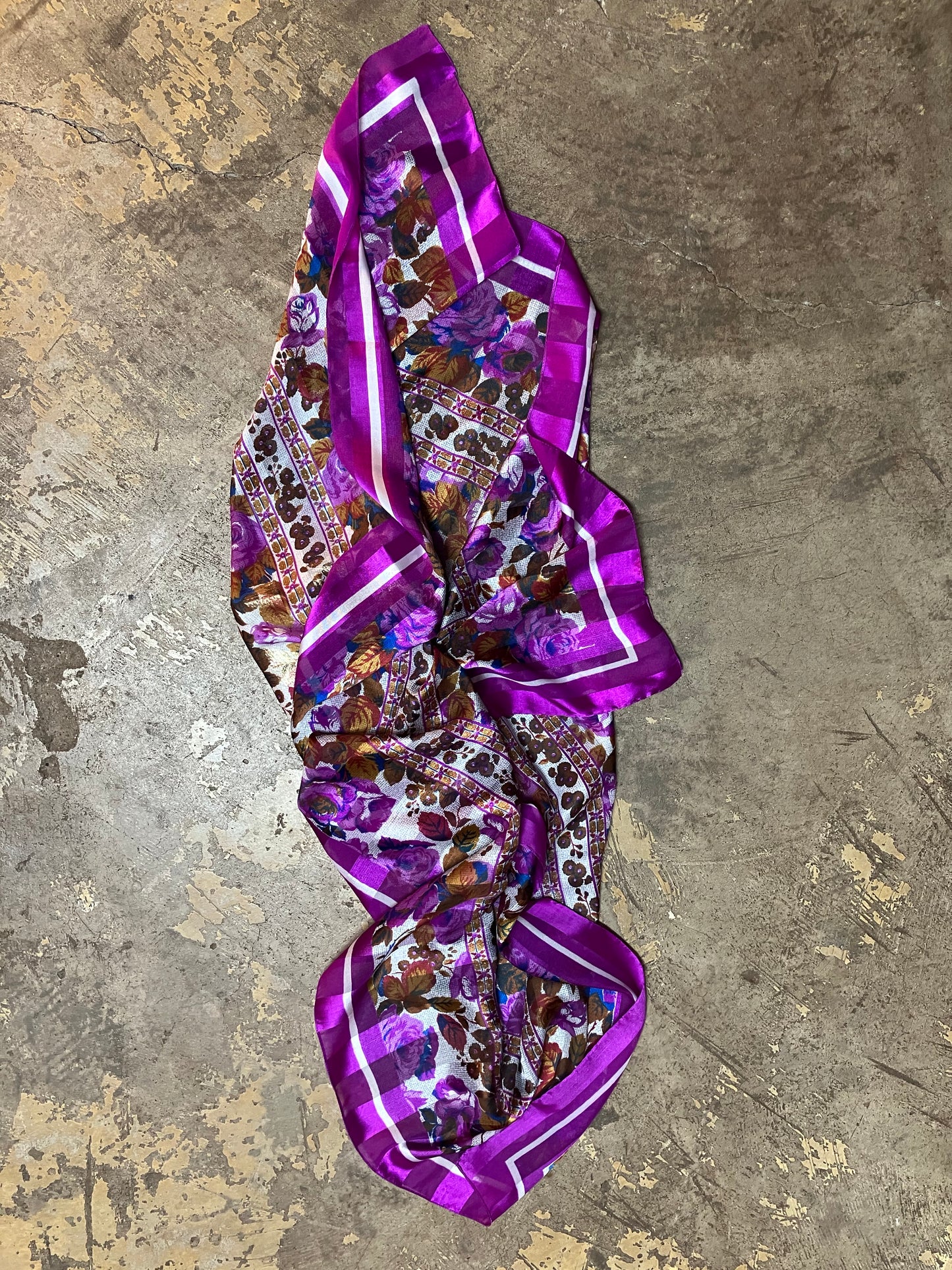 Purple Rose Scarf by CWT