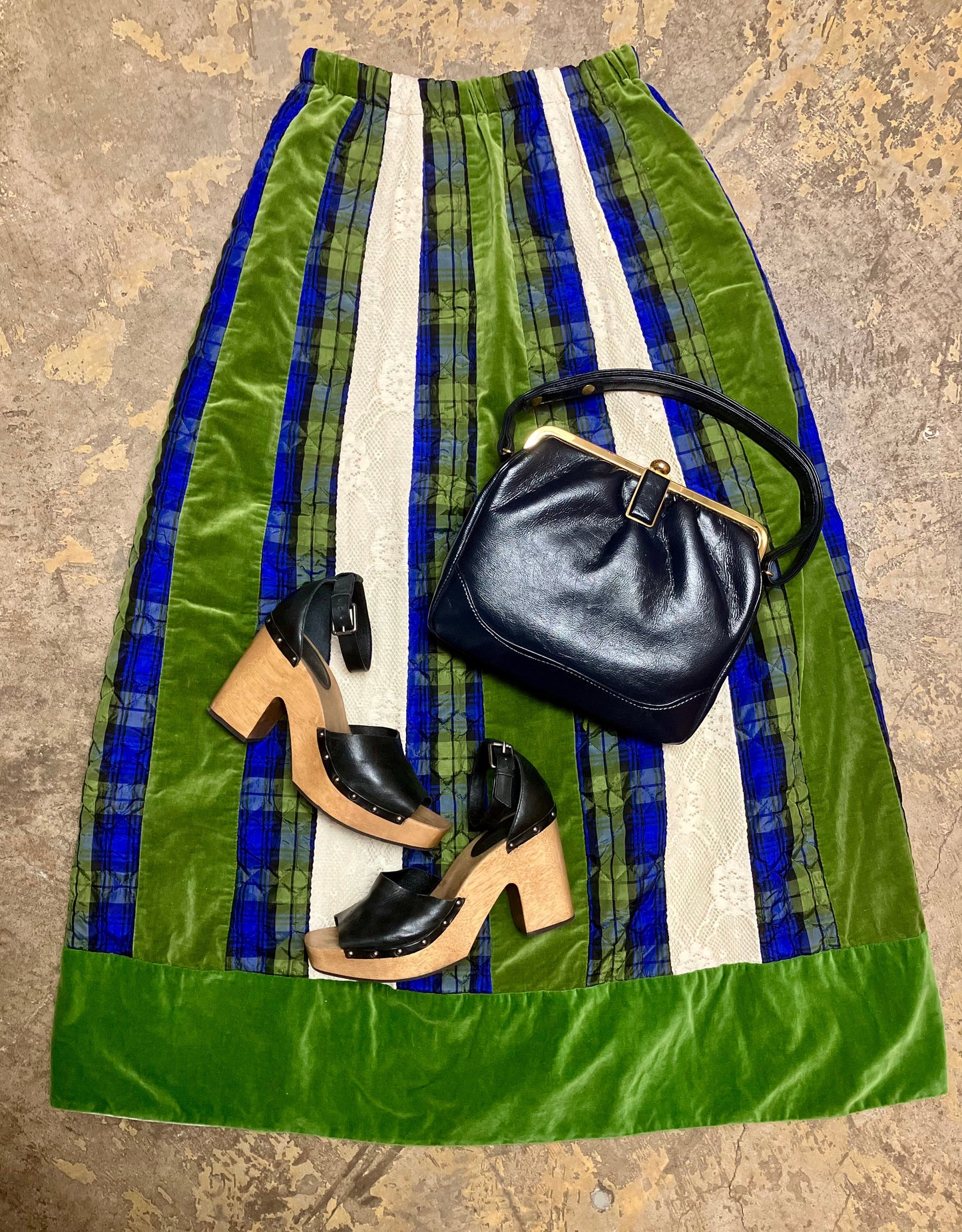 Chessa Davis Velvet Maxi Skirt