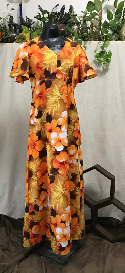 Hottie in Hibiscus Hawaiian Dress