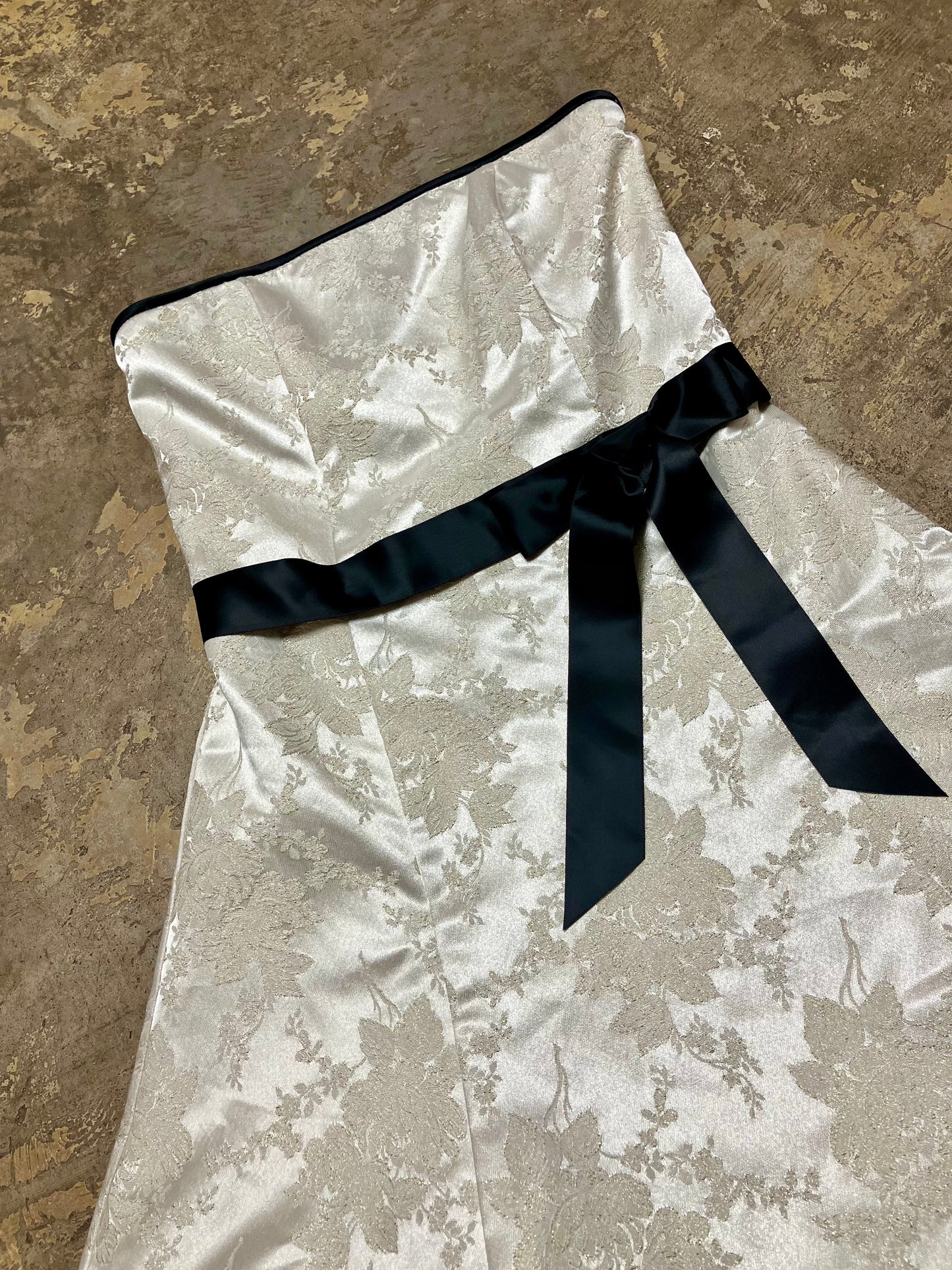 Brocade Floral Cocktail Dress by Jessica McClintock for Gunne Sax