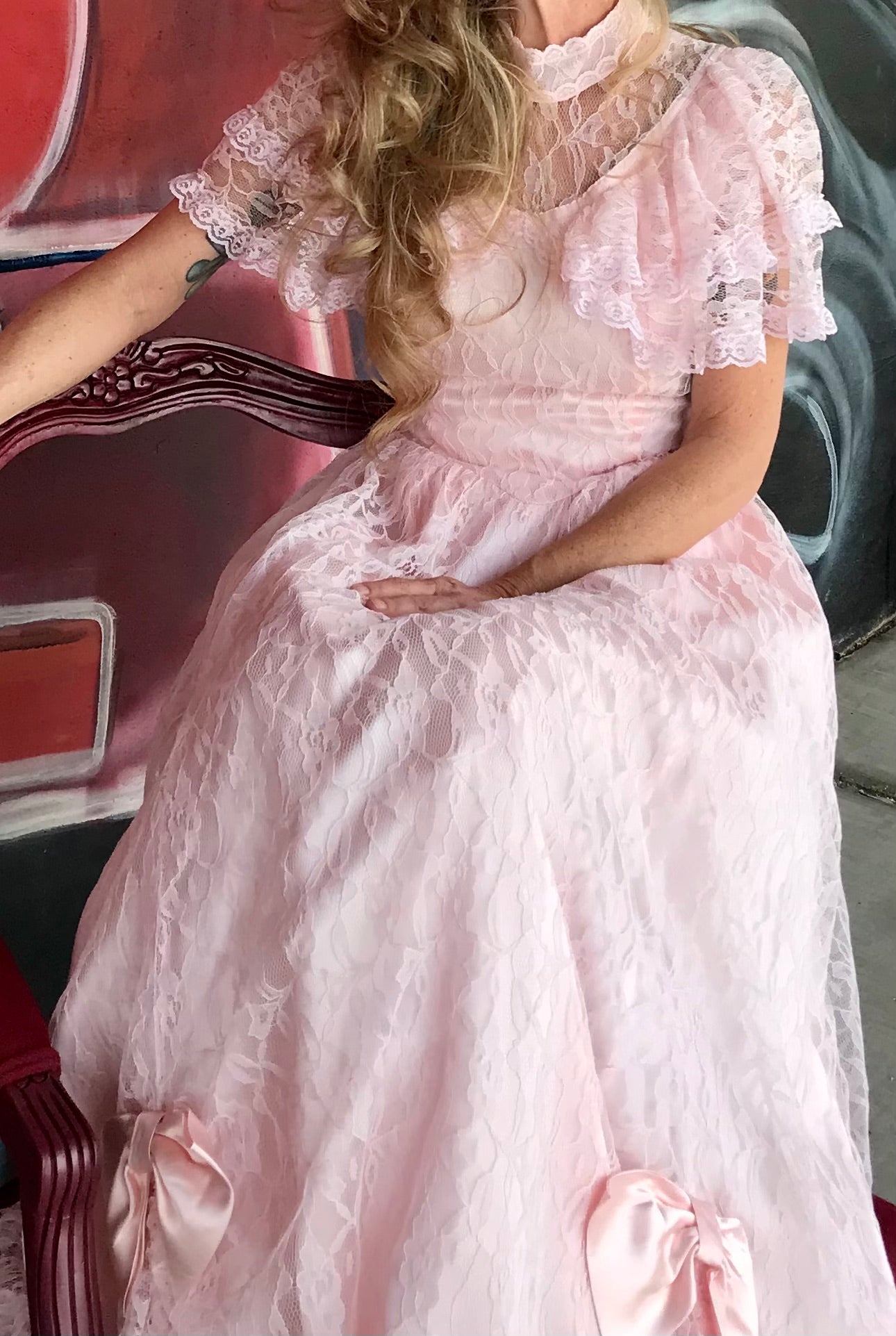 Pink Lace Prairie Princess Dress
