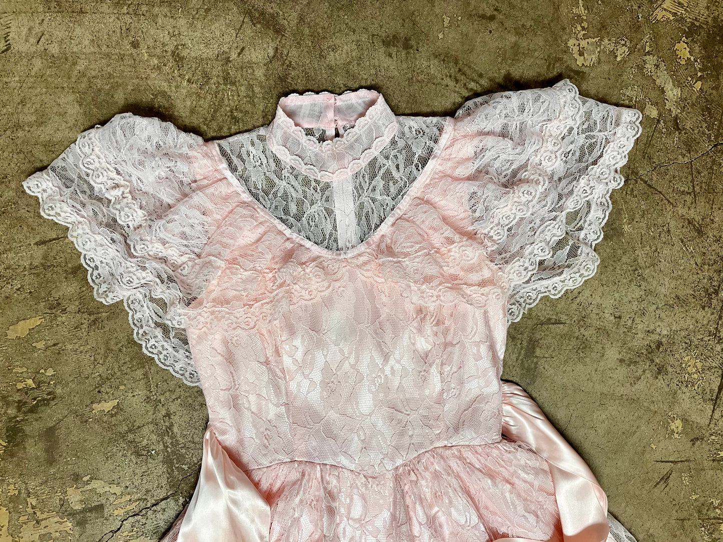 Pink Lace Prairie Princess Dress