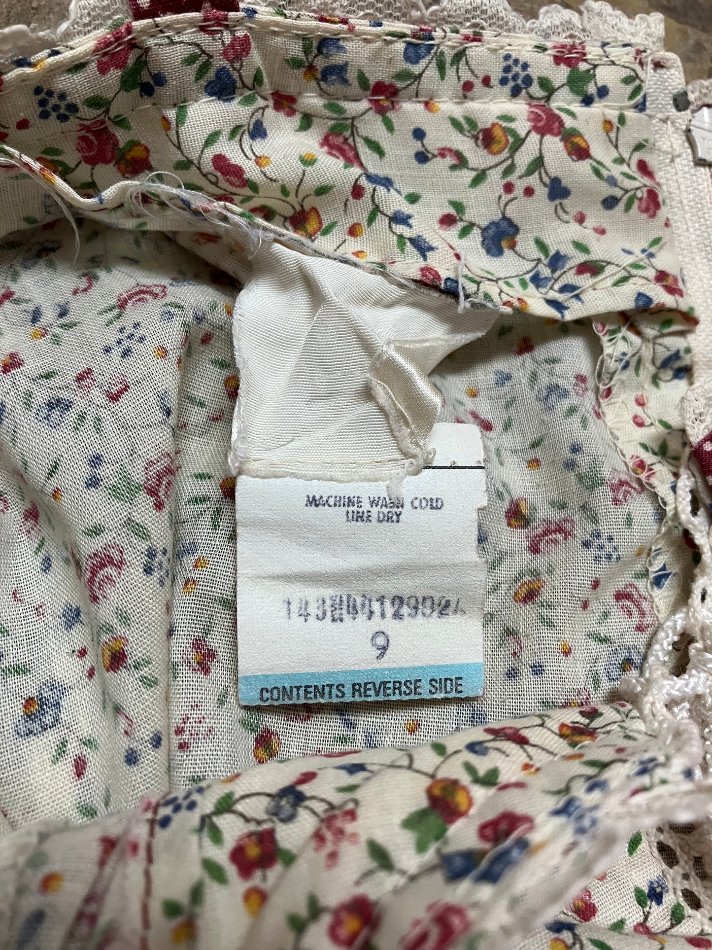 Gunne Sax Calico Corset Sundress