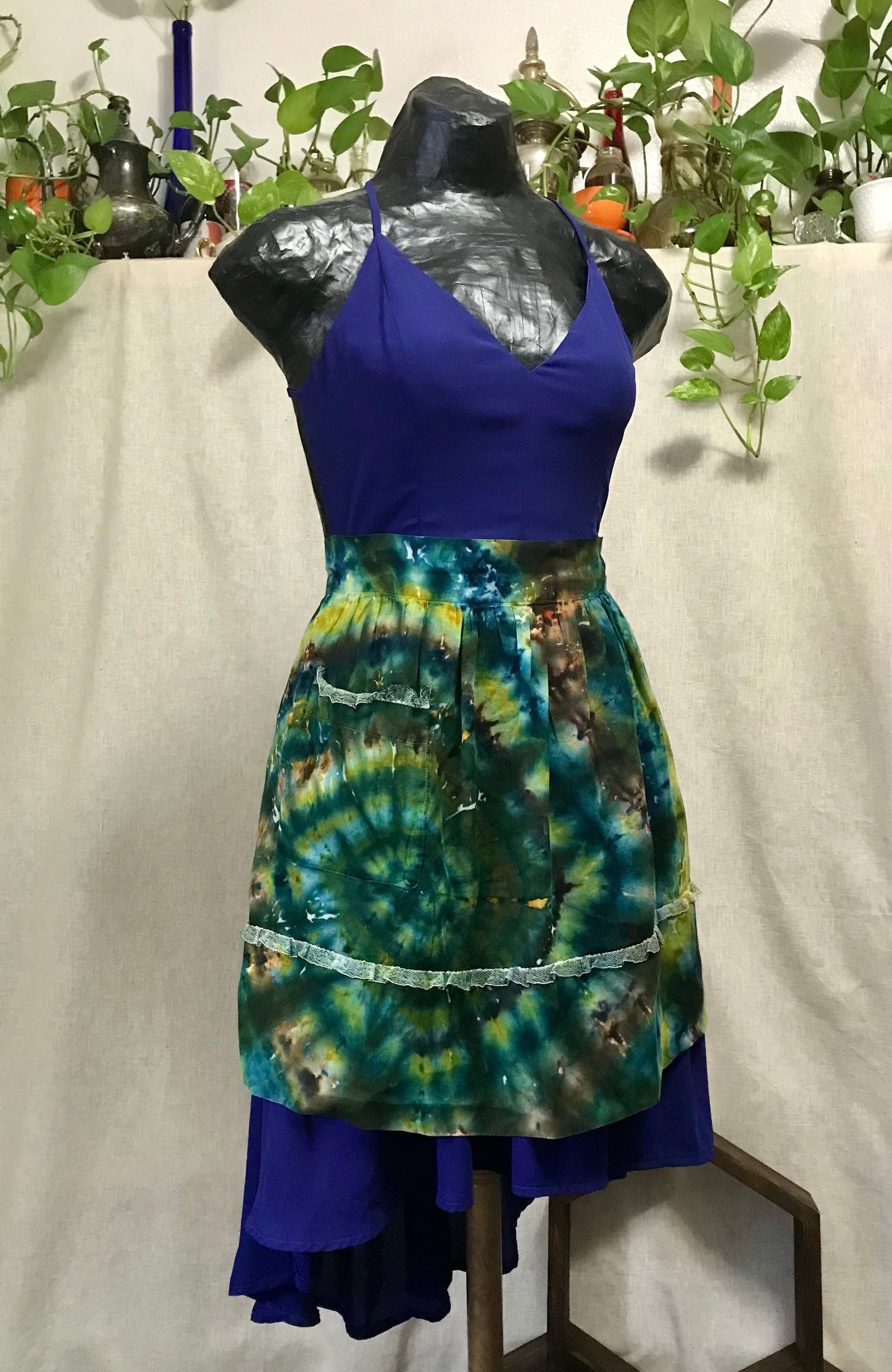 Tie Dye Voile Apron