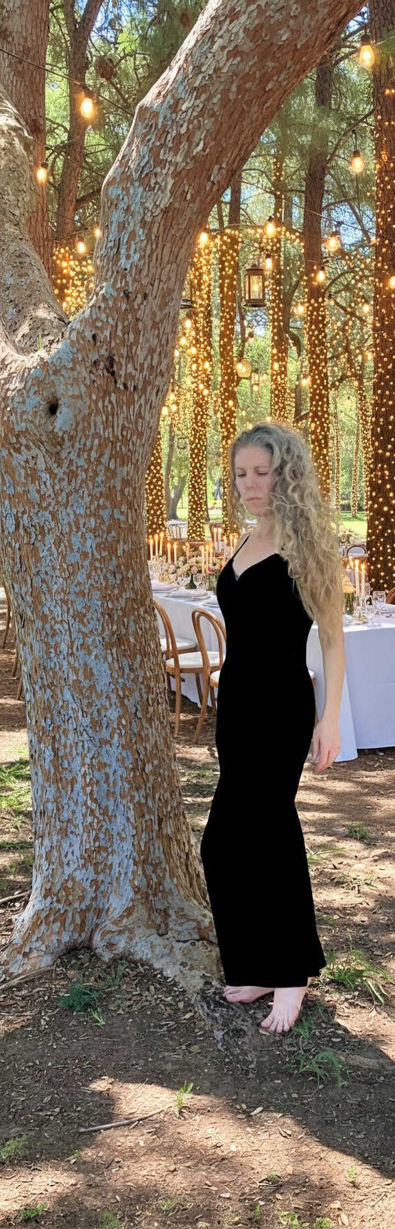 Glam in Gold Evening Gown by Scott McClintock