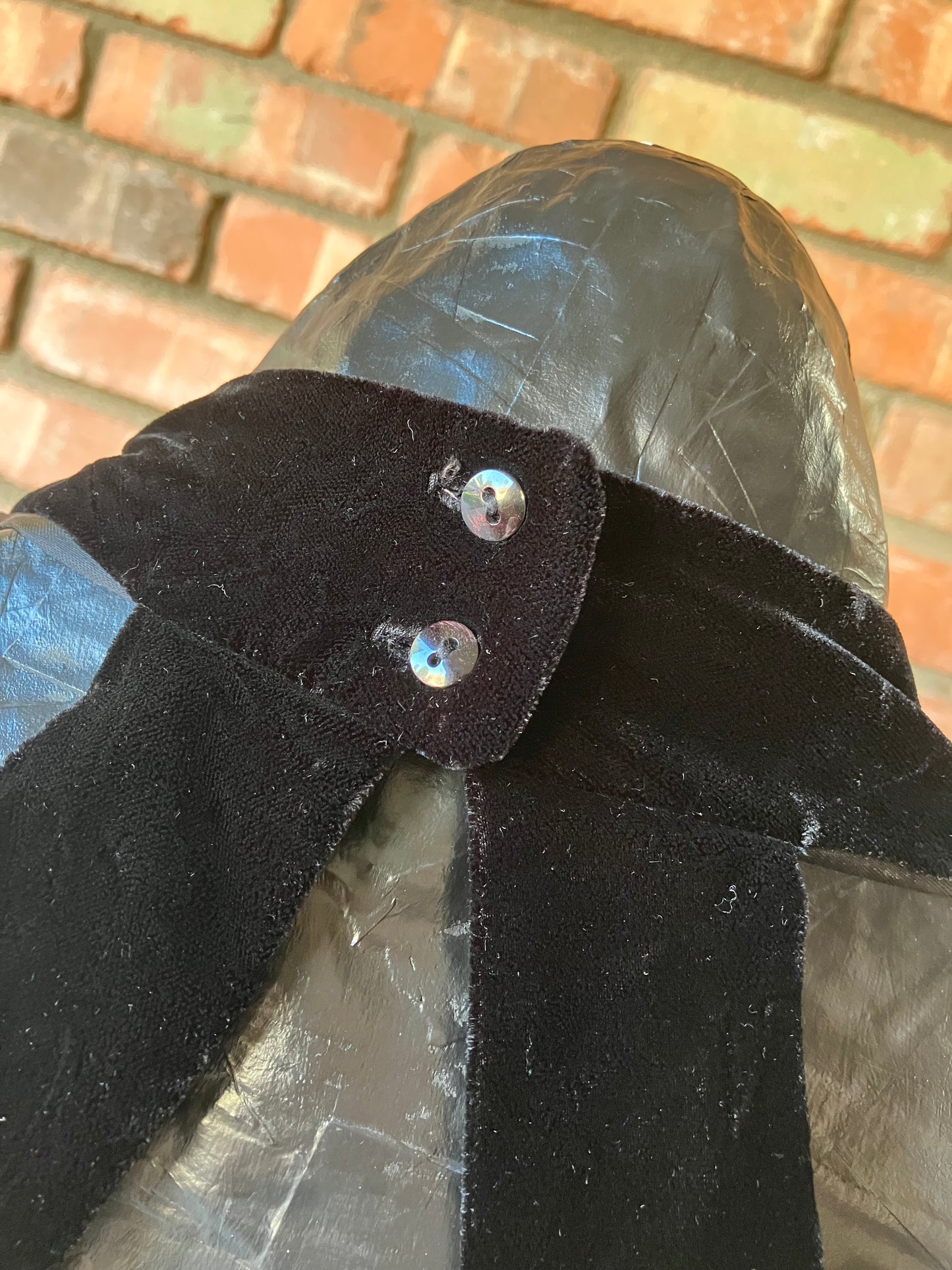 Velvet Halter Cocktail Dress by Jessica McClintock