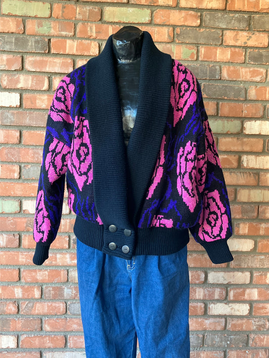 Changing Scene Floral Cardigan Sweater