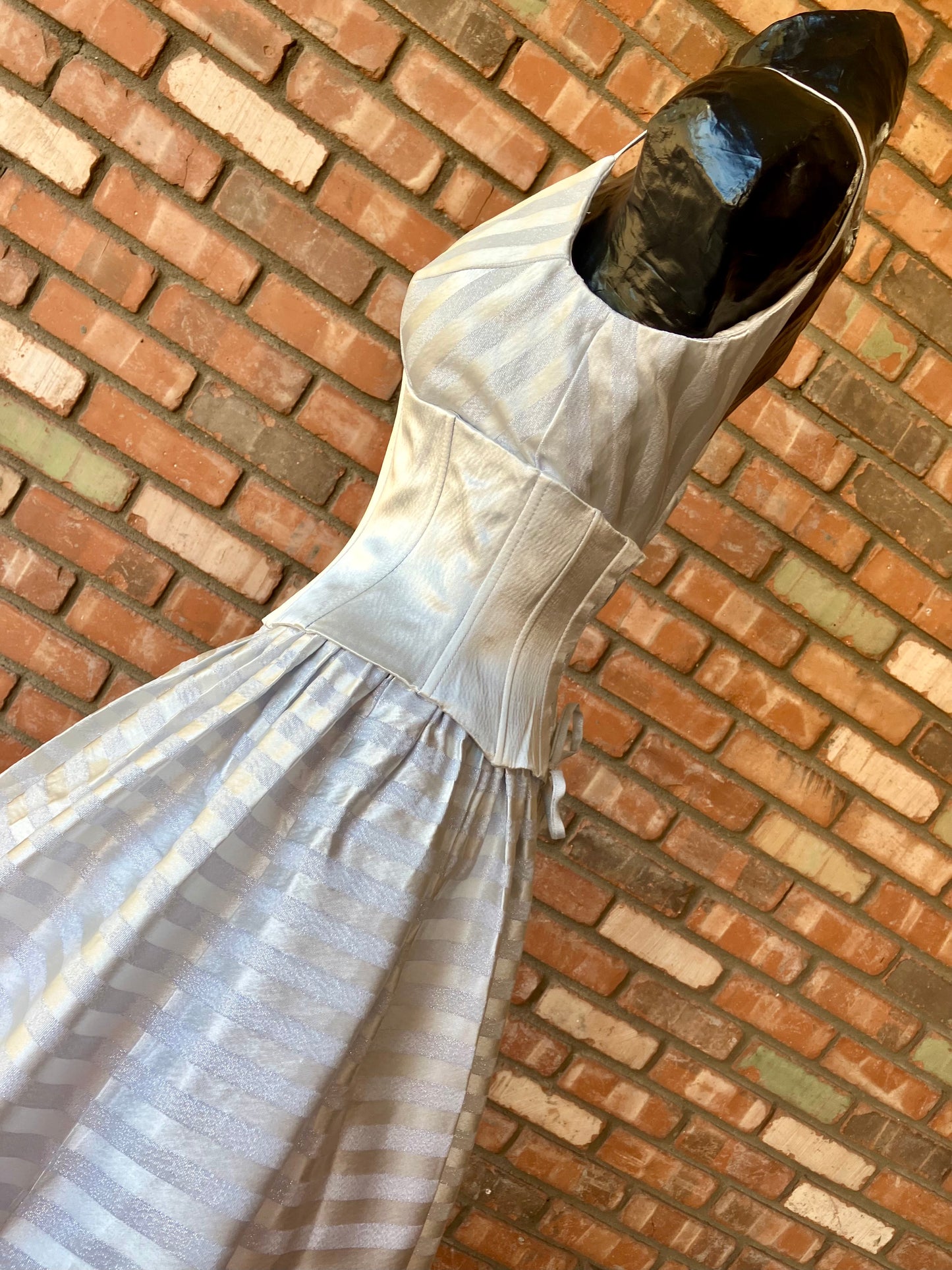 Sensational in Silver Scott McClintock Corset Gown