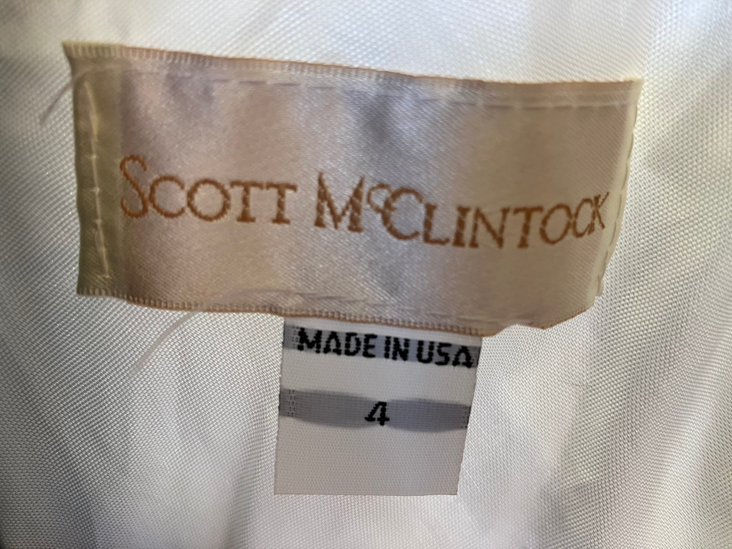 Sensational in Silver Scott McClintock Corset Gown