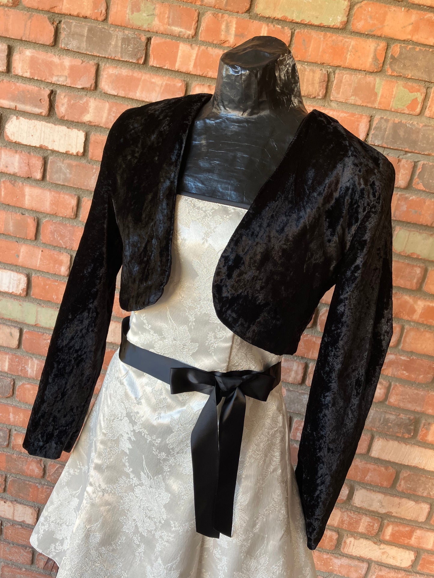 Brocade Floral Cocktail Dress by Jessica McClintock for Gunne Sax