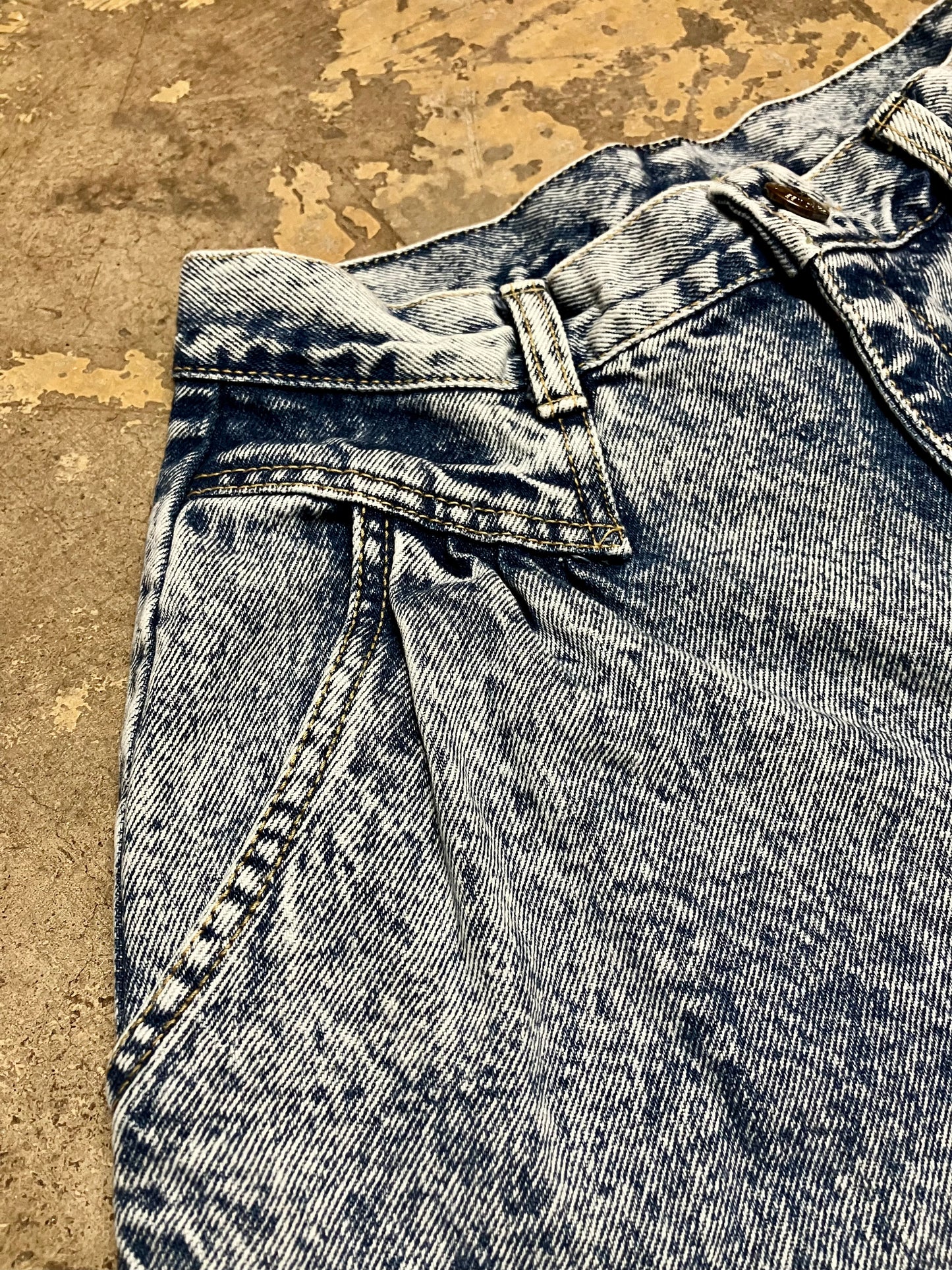 80's Acid-wash High Waisted Jeans by Cherokee