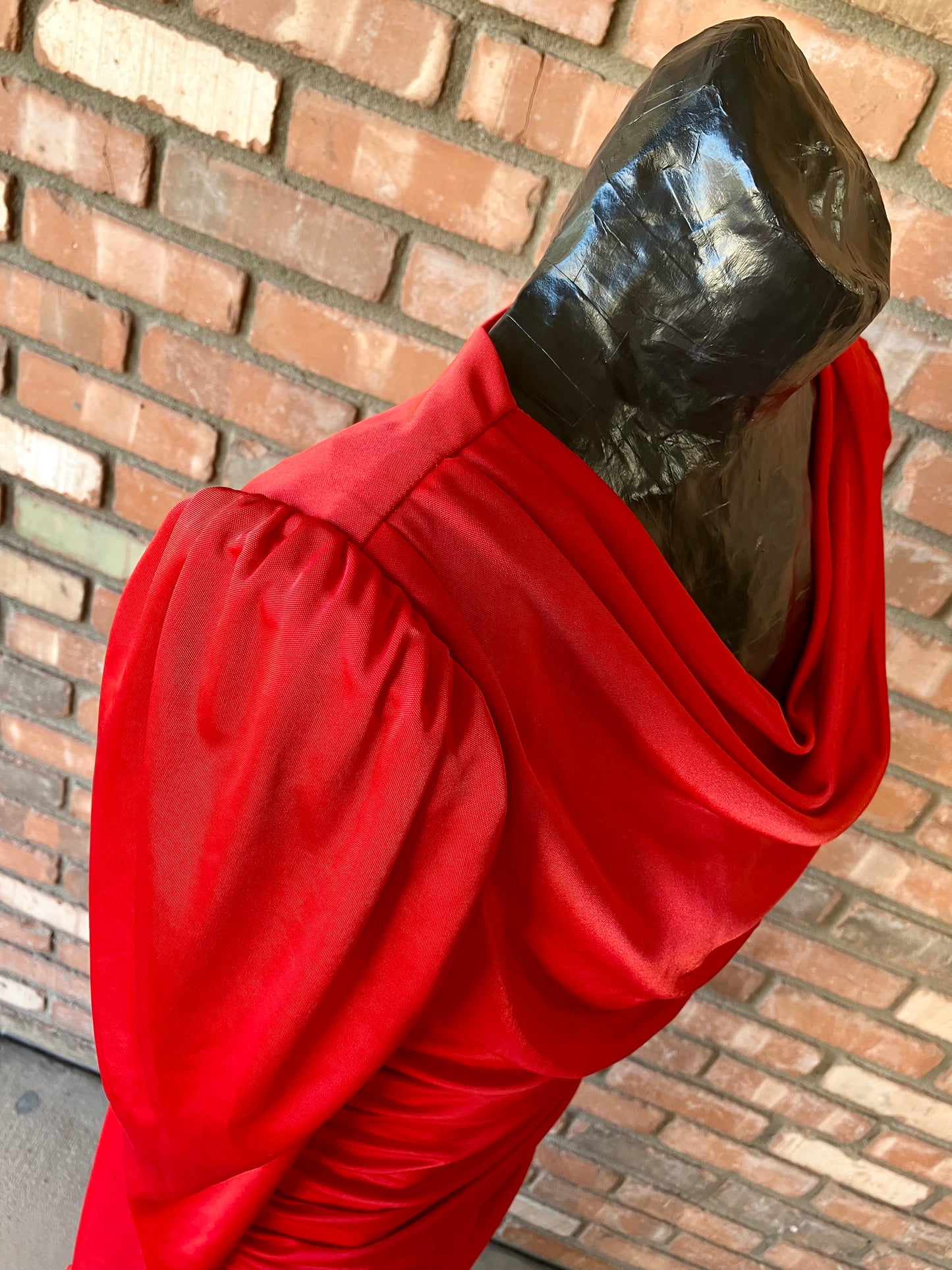 Ravishing in Ruby Red 70's Maxi Dress