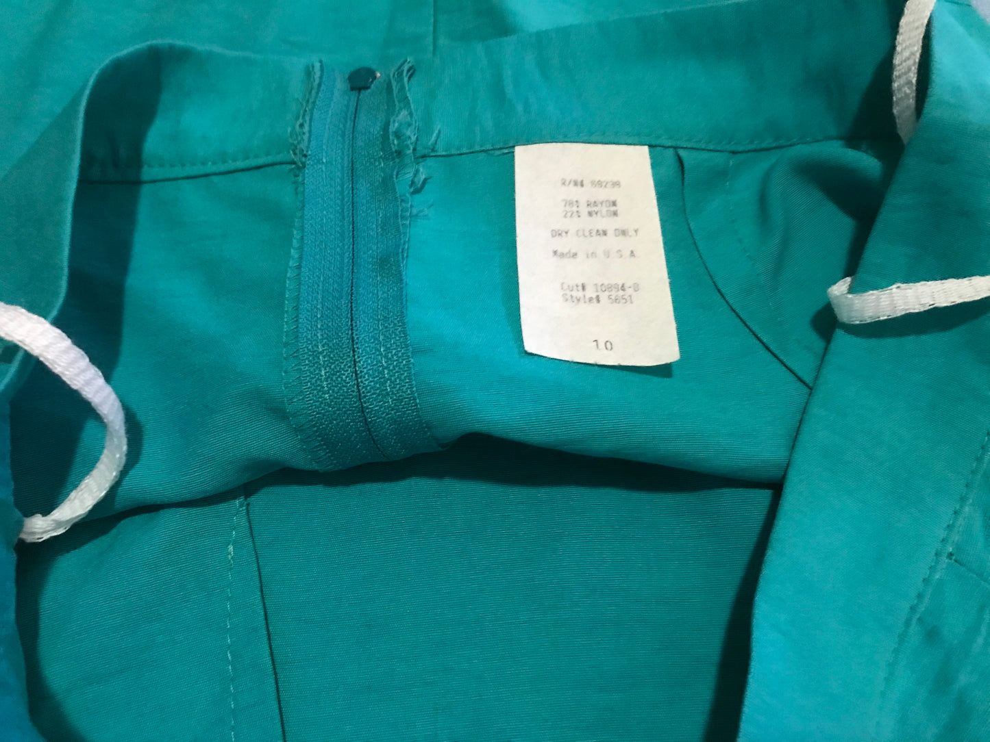 Totally Teal 80's Arpeja Skirt and Blazer Set