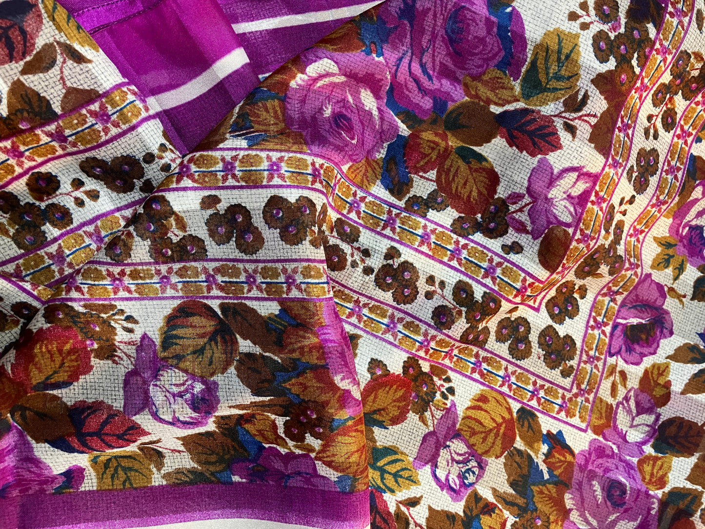 Purple Rose Scarf by CWT