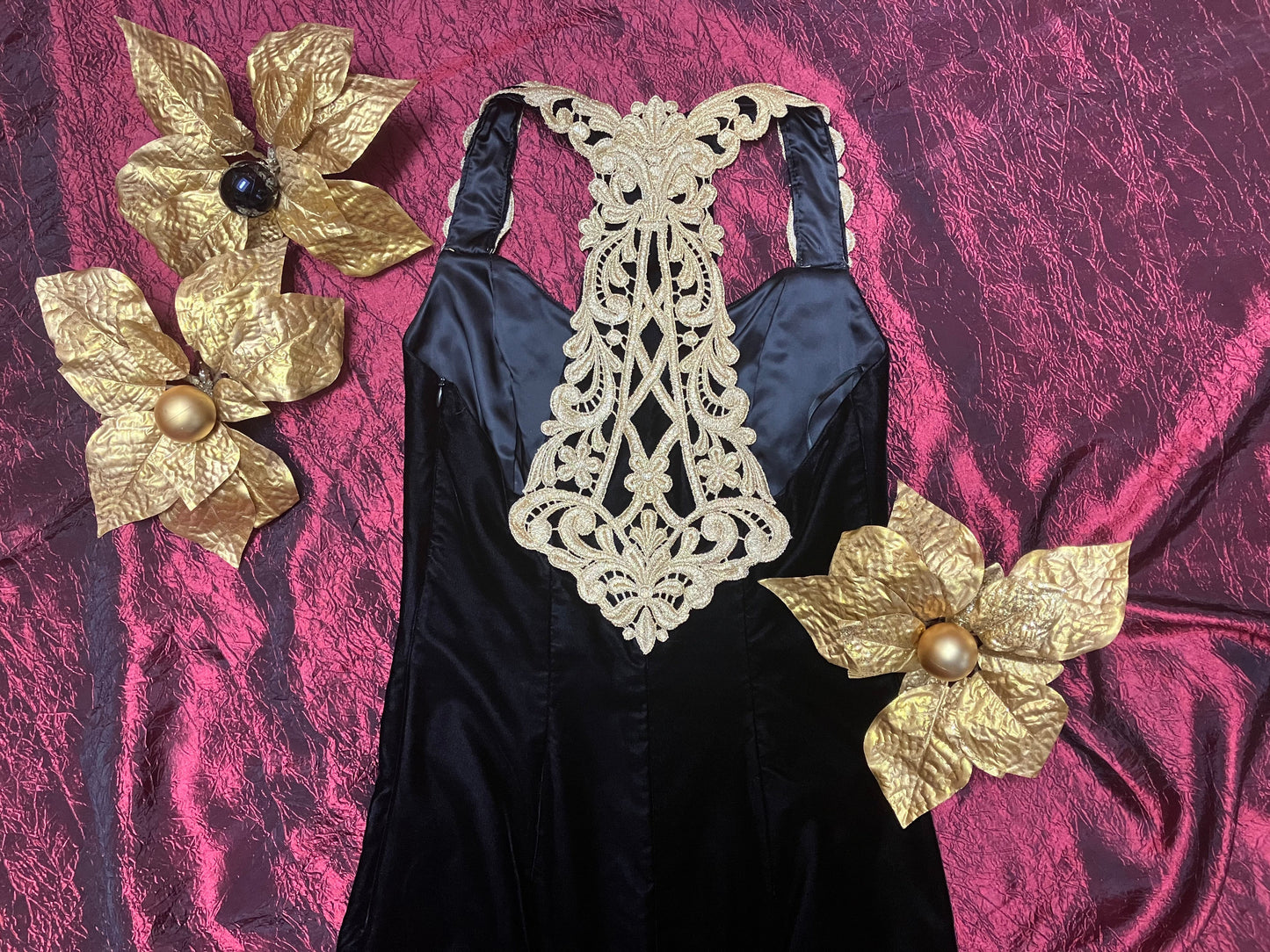 Glam in Gold Evening Gown by Scott McClintock