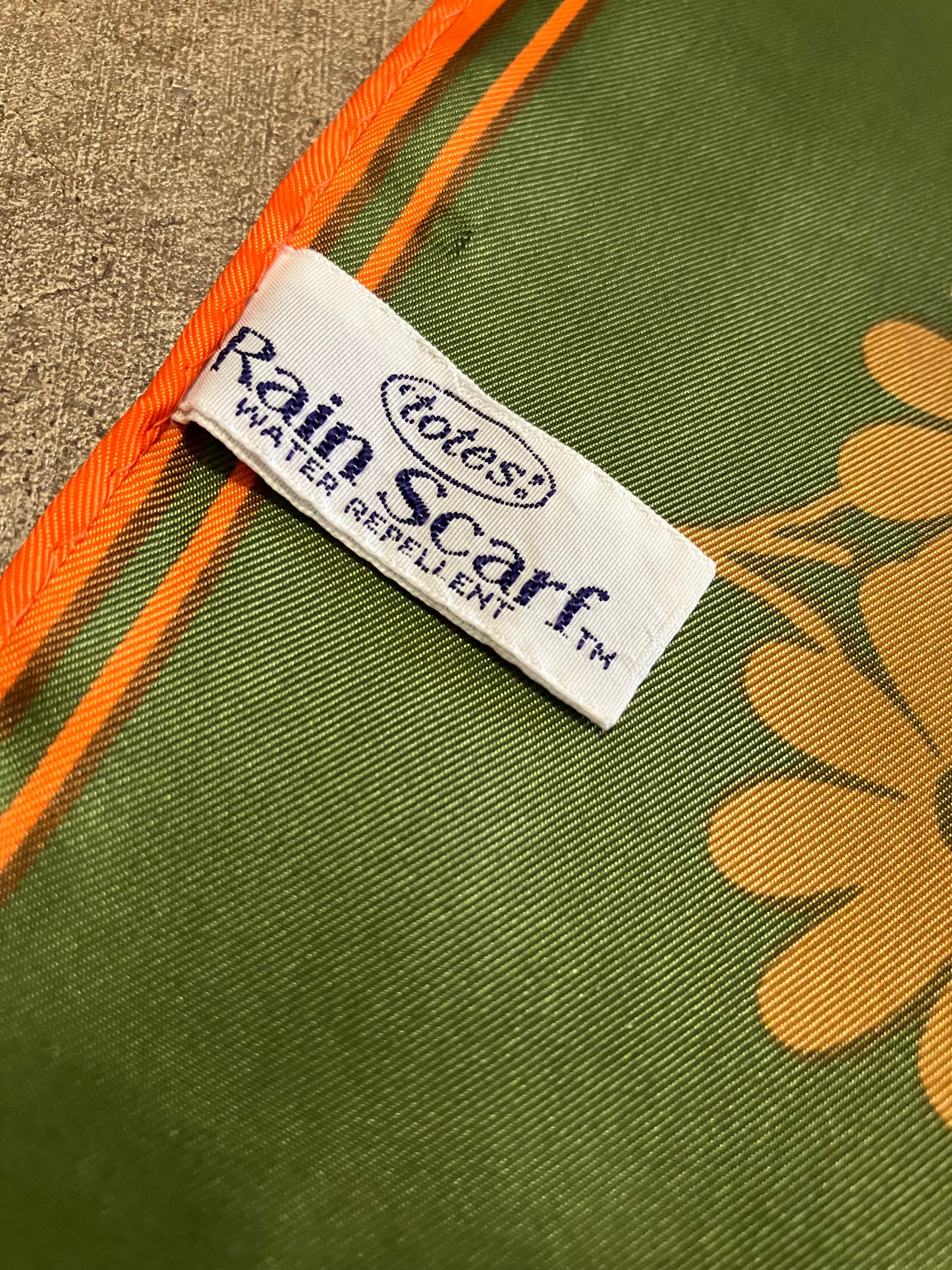 1970's Floral Rain Scarf