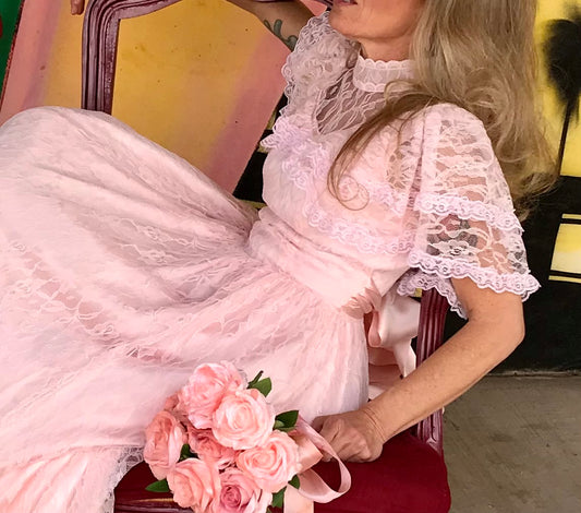 Pink Lace Prairie Princess Dress